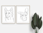 Poster | Portrait von Deinem Hund | One Line Art - Roo's Gift Shop