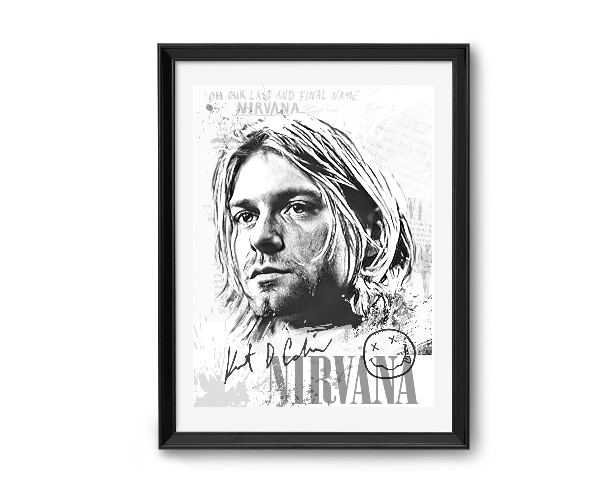 Poster | Rockikonen | Kurt Cobain | Nirvana - Roo's Gift Shop