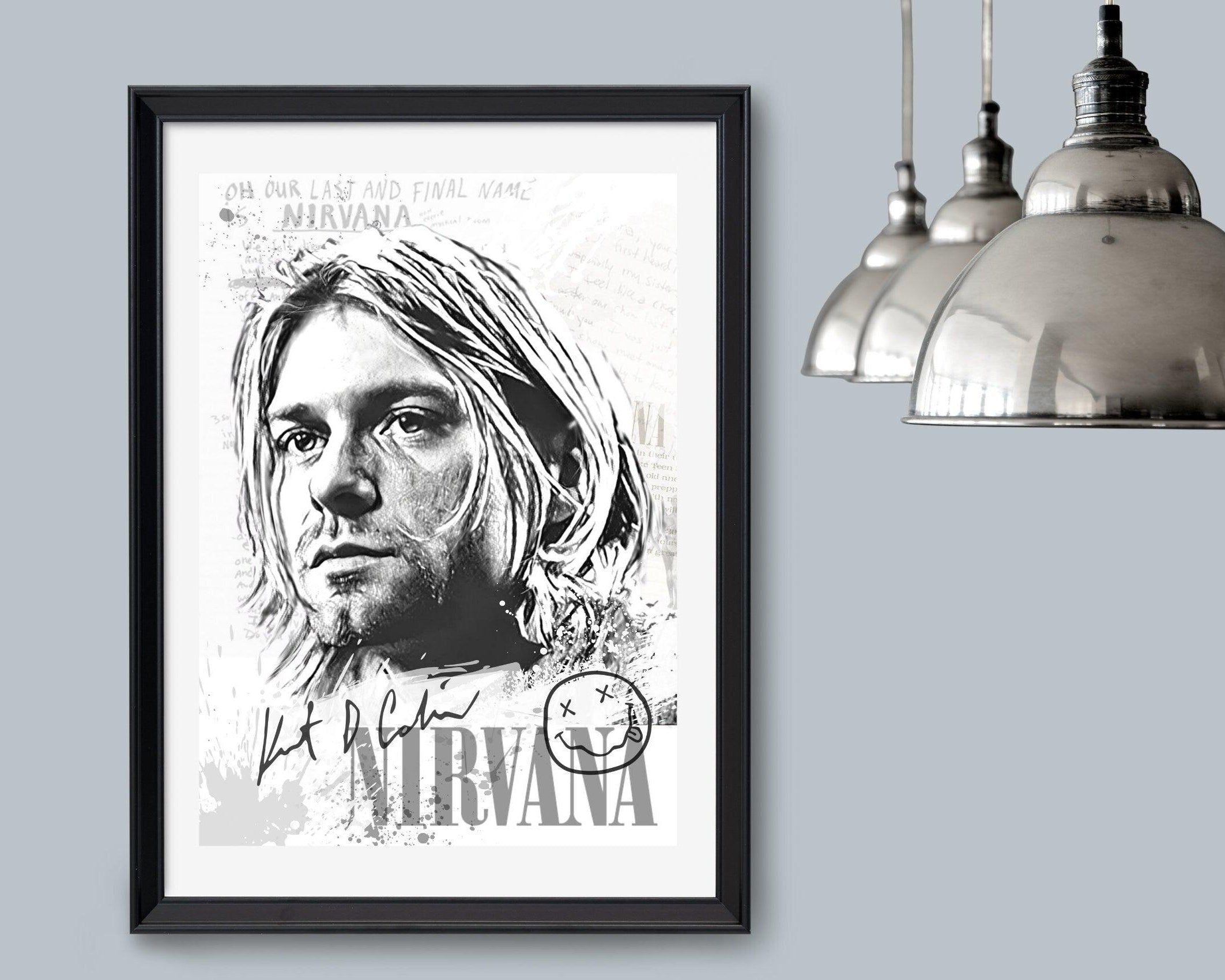 Poster | Rockikonen | Kurt Cobain | Nirvana - Roo's Gift Shop