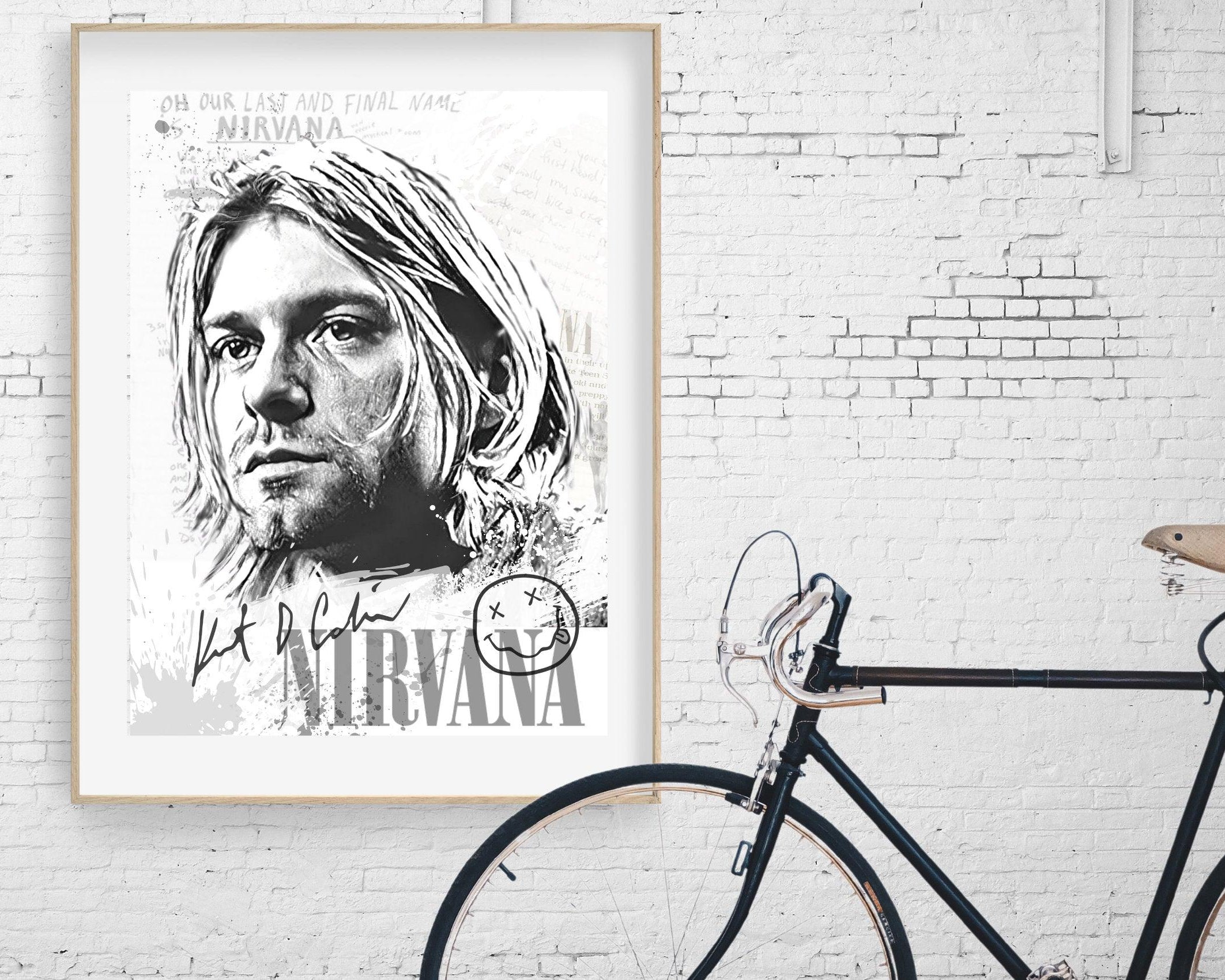 Poster | Rockikonen | Kurt Cobain | Nirvana - Roo's Gift Shop