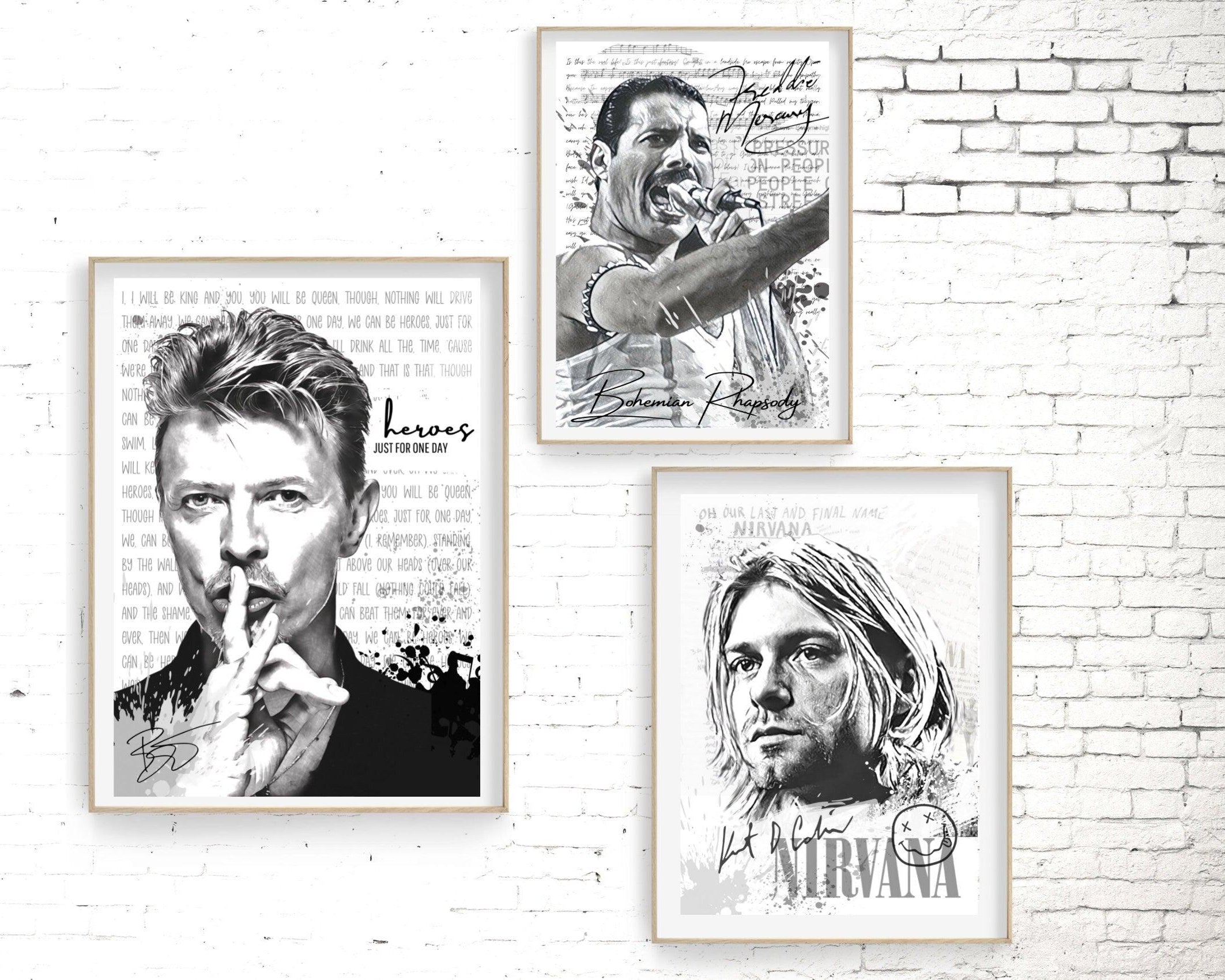Poster | Rockikonen | Kurt Cobain | Nirvana - Roo's Gift Shop