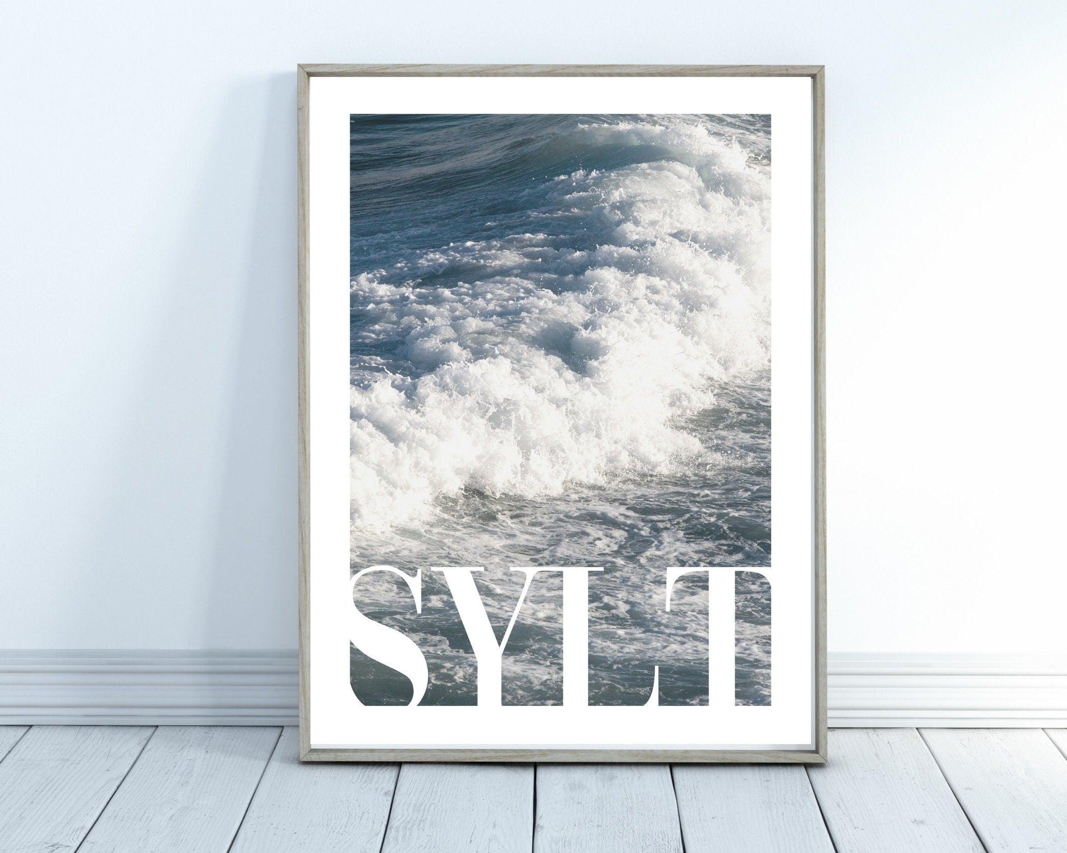 Poster | Sylt Strandkorb Meer - Roo's Gift Shop