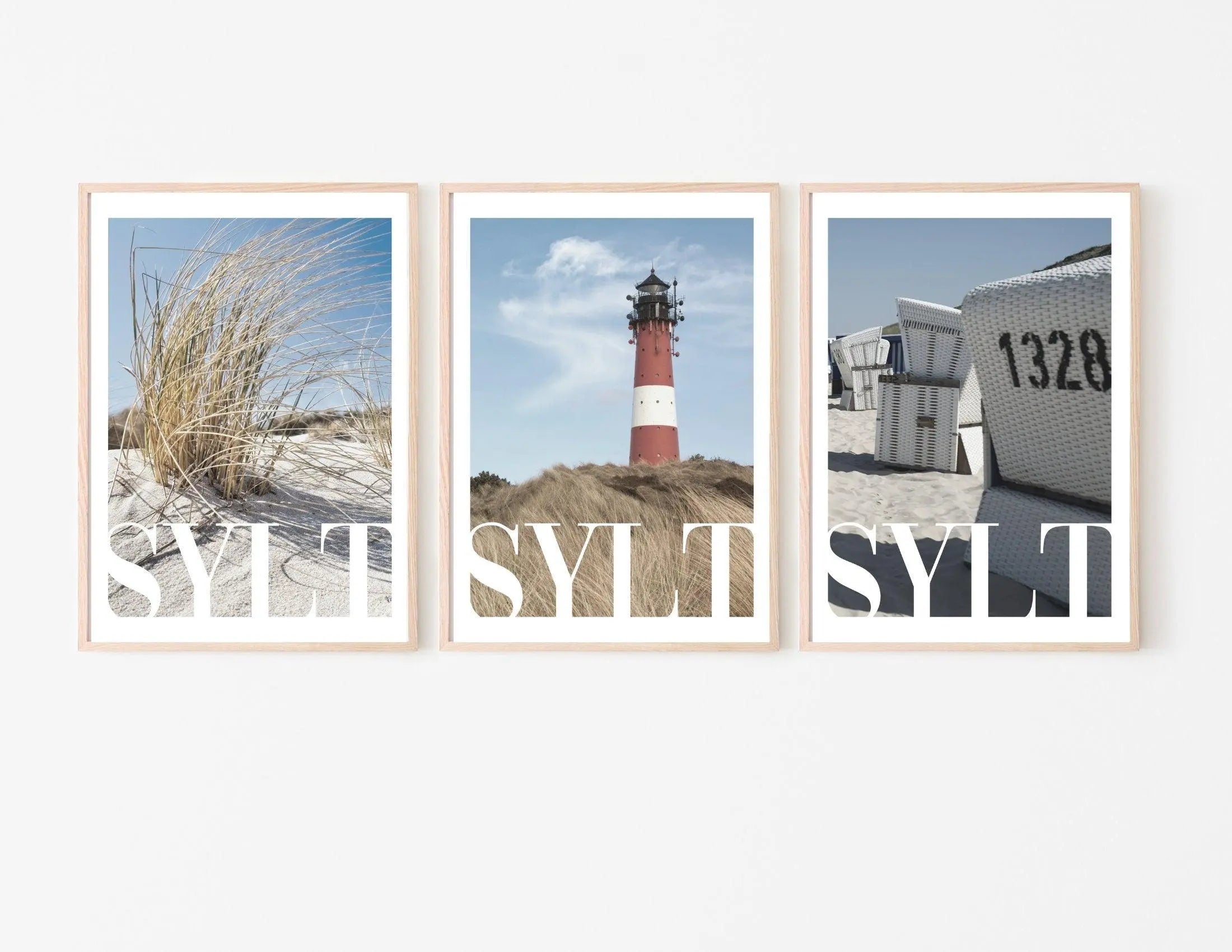 Poster | Sylt Strandkorb Meer - Roo's Gift Shop