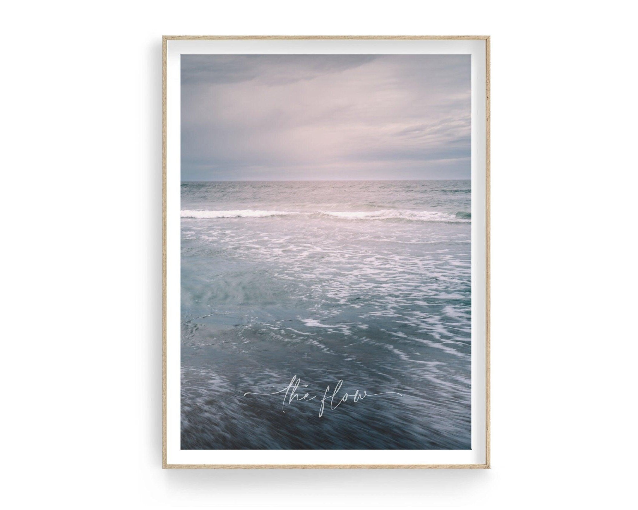 Poster | The Flow | Meer | Abendstimmung - Roo's Gift Shop