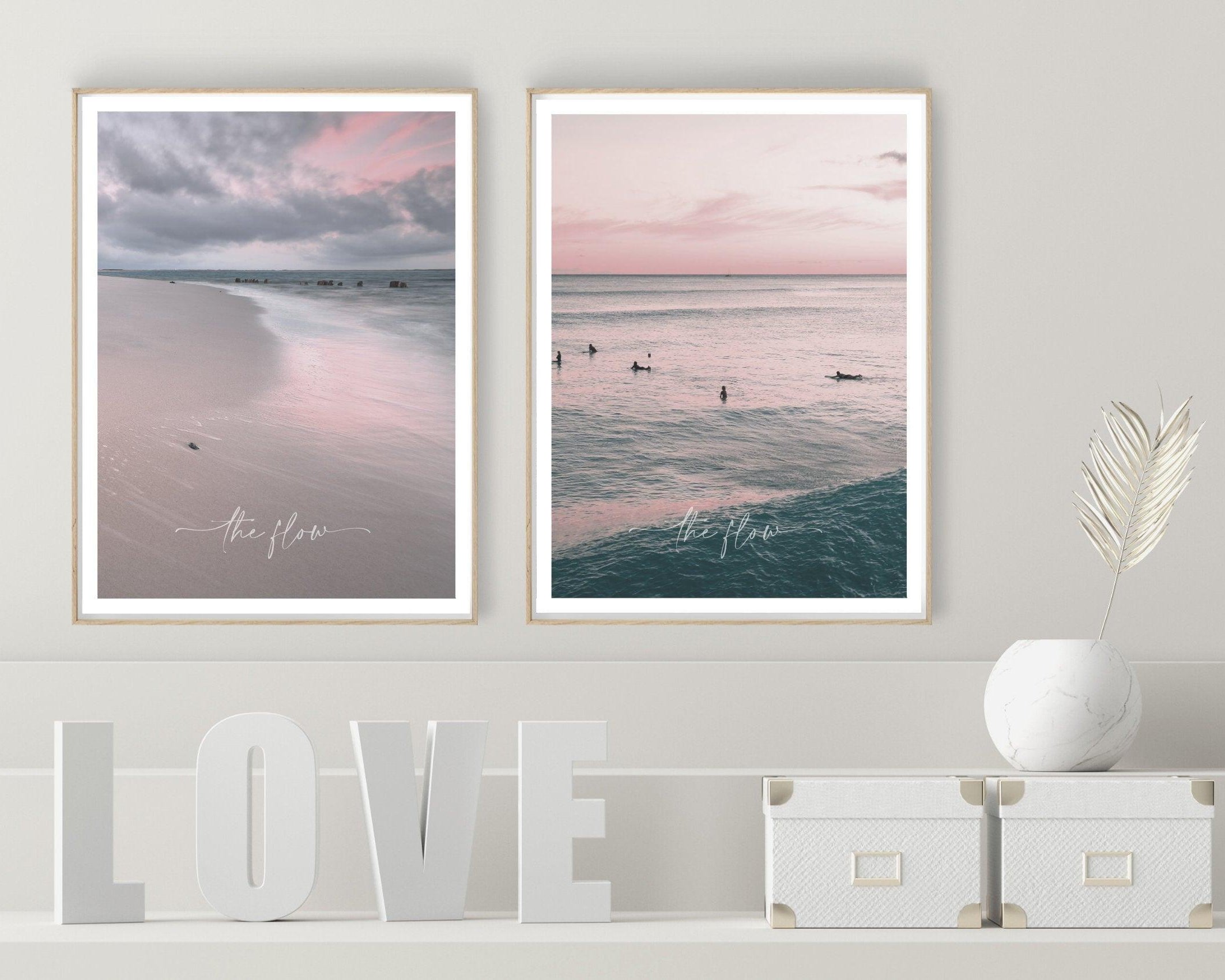 Poster | The Flow | Meer | Abendstimmung - Roo's Gift Shop