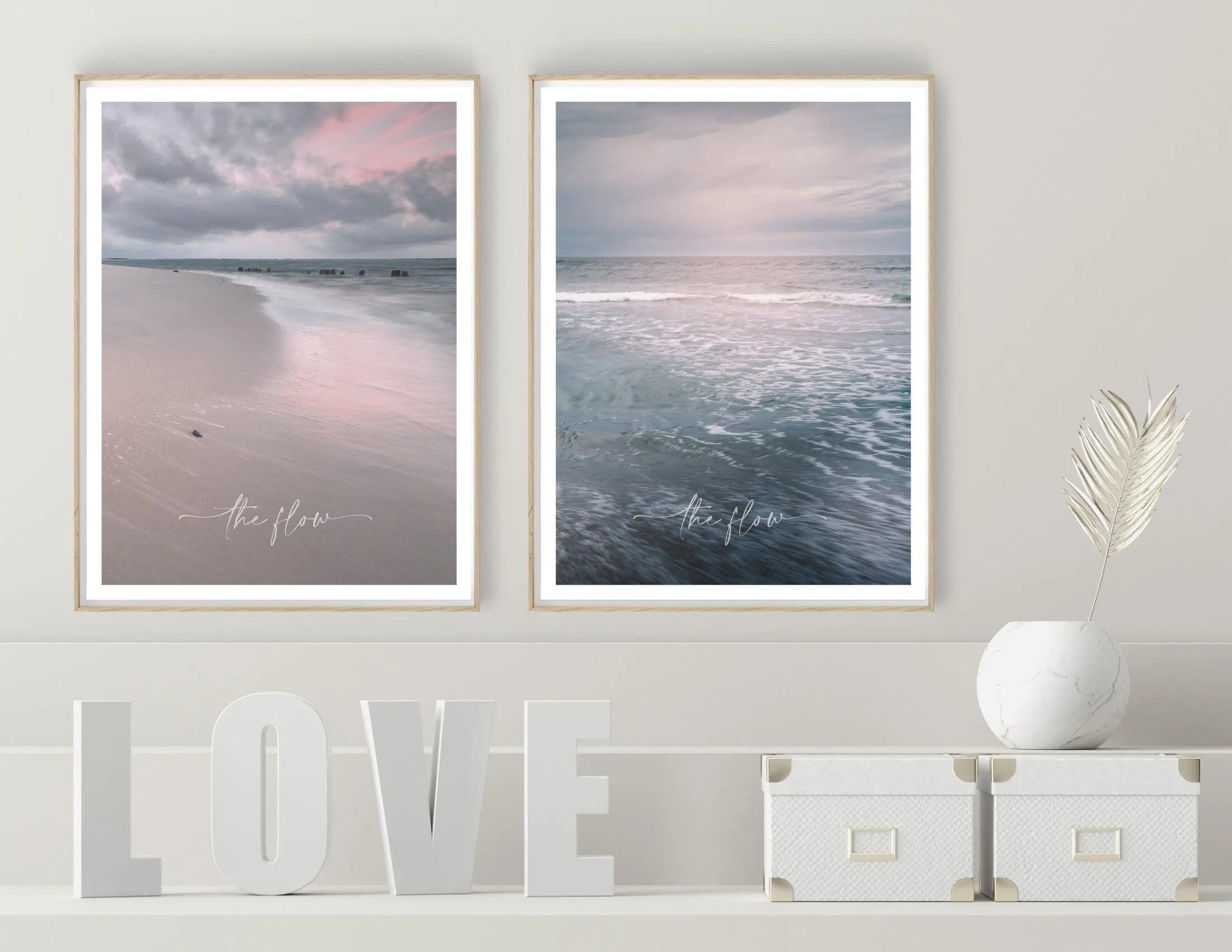 Poster | The Flow | Meer | Abendstimmung - Roo's Gift Shop