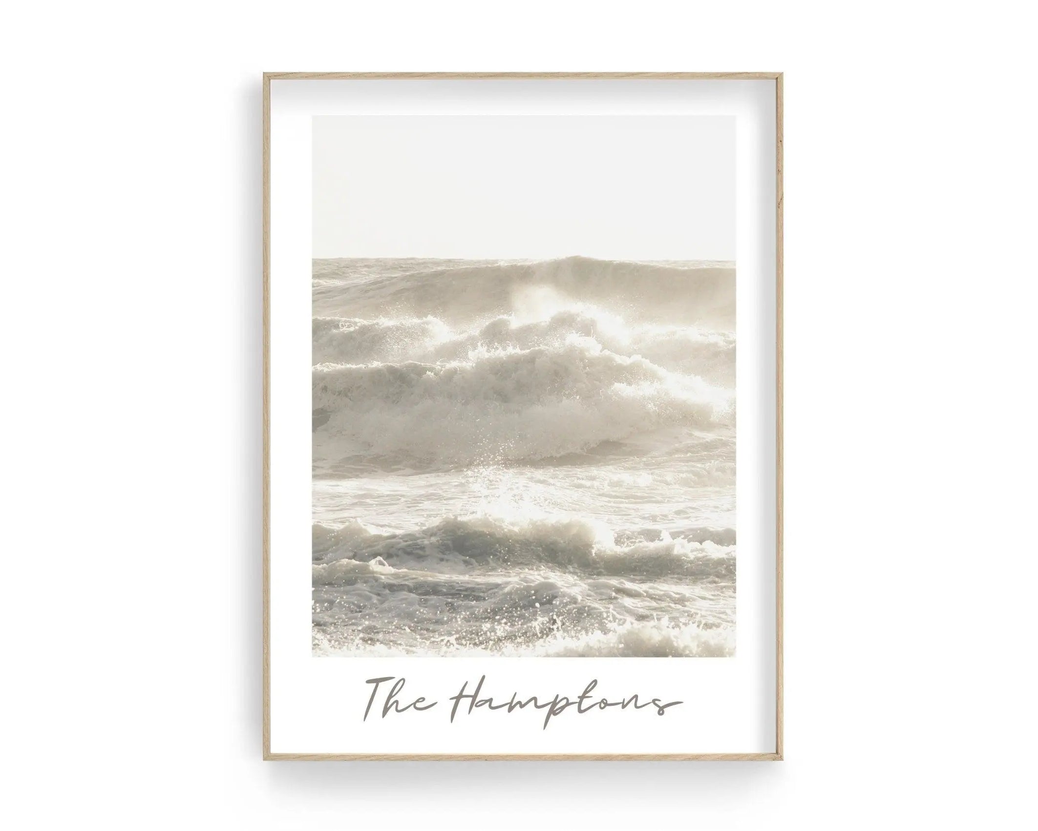 Poster | The Hamptons | Brandung | Meer - Roo's Gift Shop