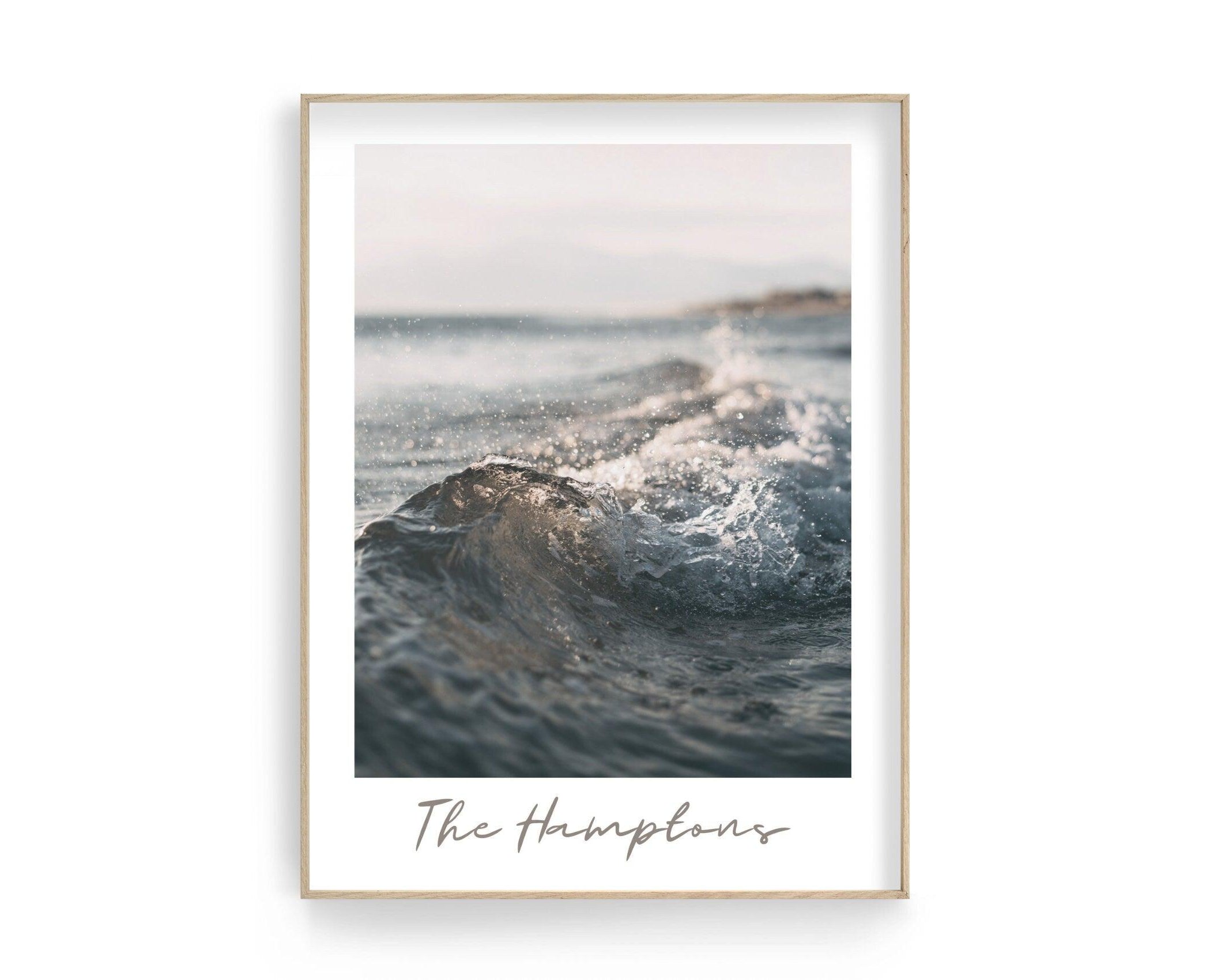 Poster | The Hamptons | Kleine Welle | Meer - Roo's Gift Shop
