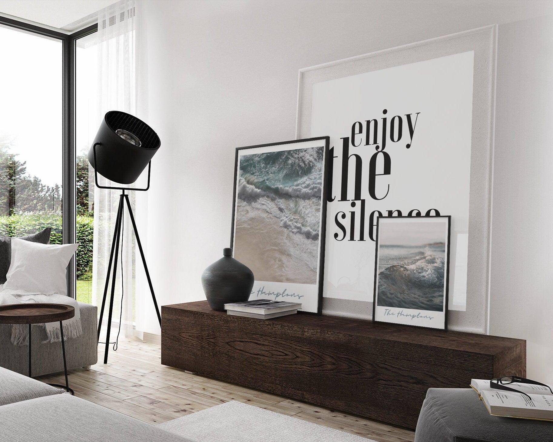 Poster | The Hamptons | Kleine Welle | Meer - Roo's Gift Shop