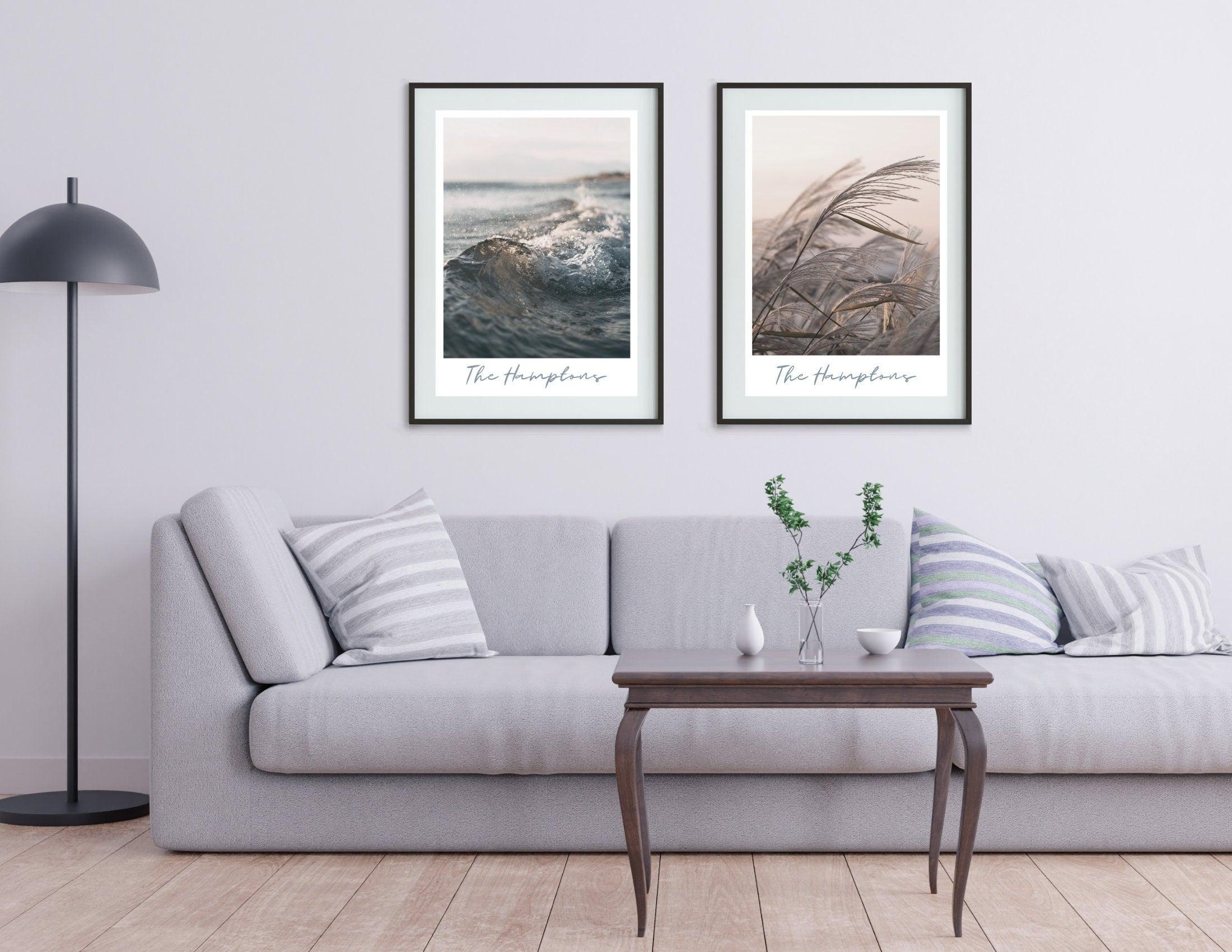 Poster | The Hamptons | Kleine Welle | Meer - Roo's Gift Shop