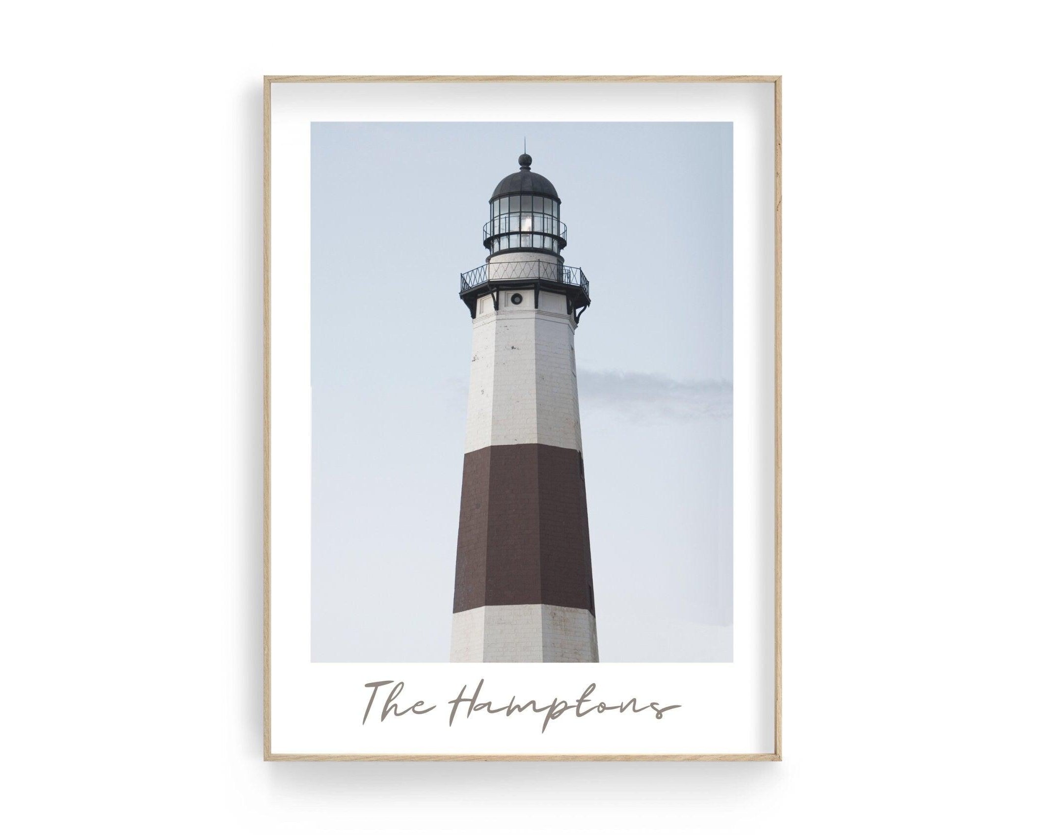 Poster | The Hamptons | Leuchtturm | Montauk - Roo's Gift Shop