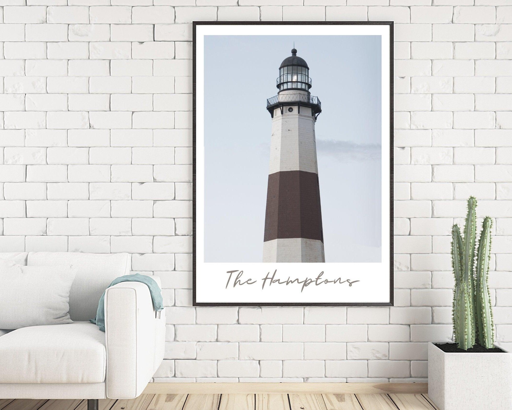 Poster | The Hamptons | Leuchtturm | Montauk - Roo's Gift Shop