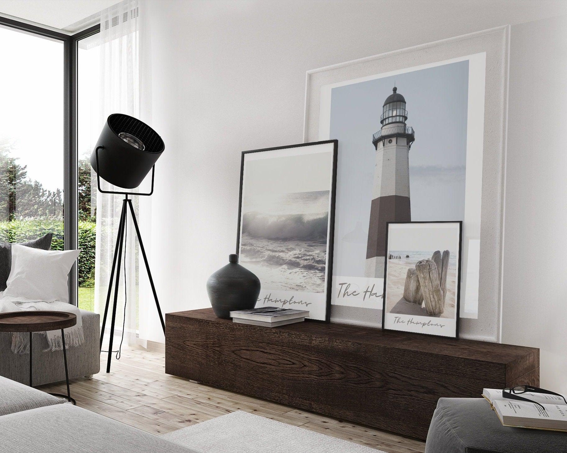 Poster | The Hamptons | Leuchtturm | Montauk - Roo's Gift Shop