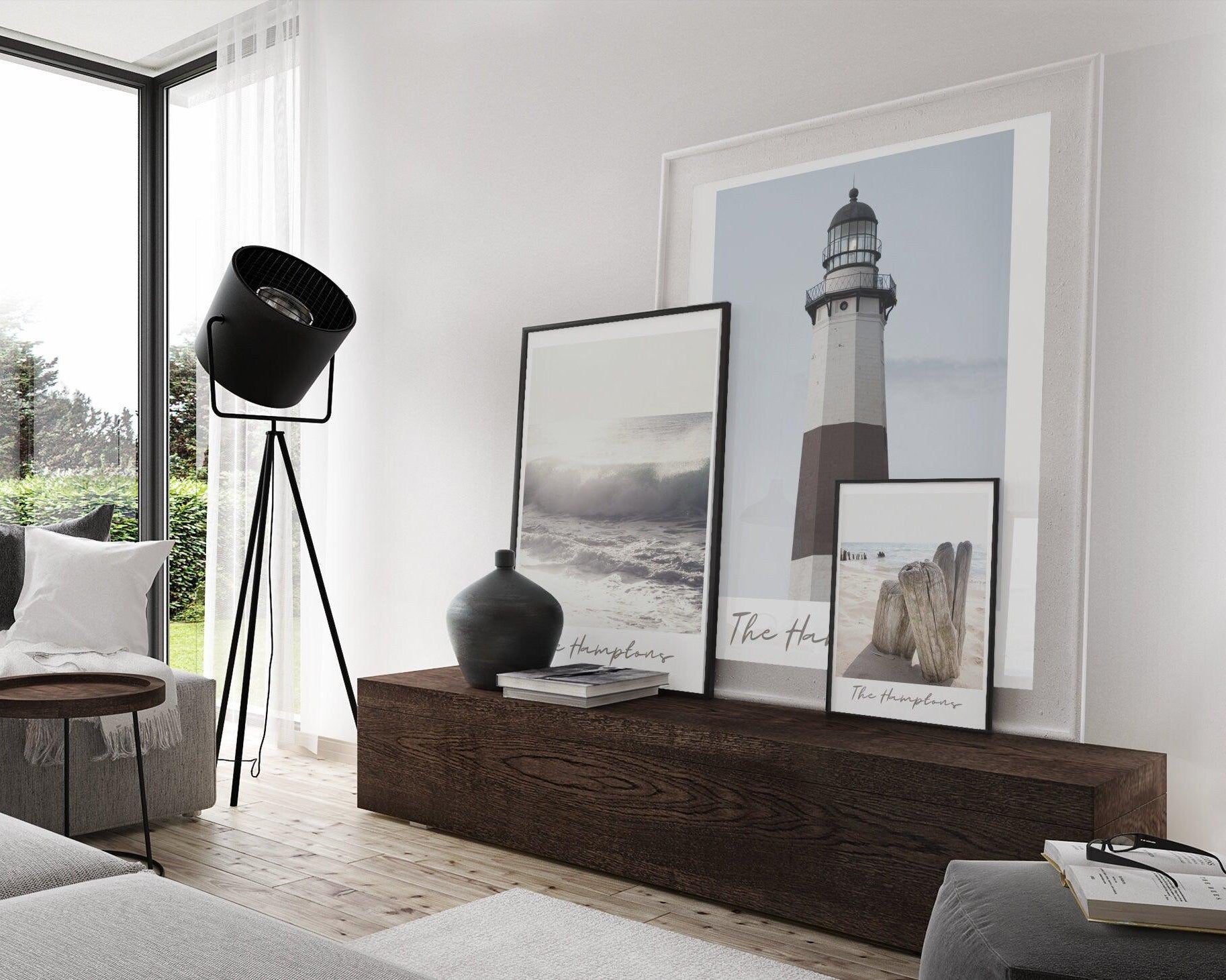 Poster | The Hamptons | Leuchtturm | Montauk - Roo's Gift Shop