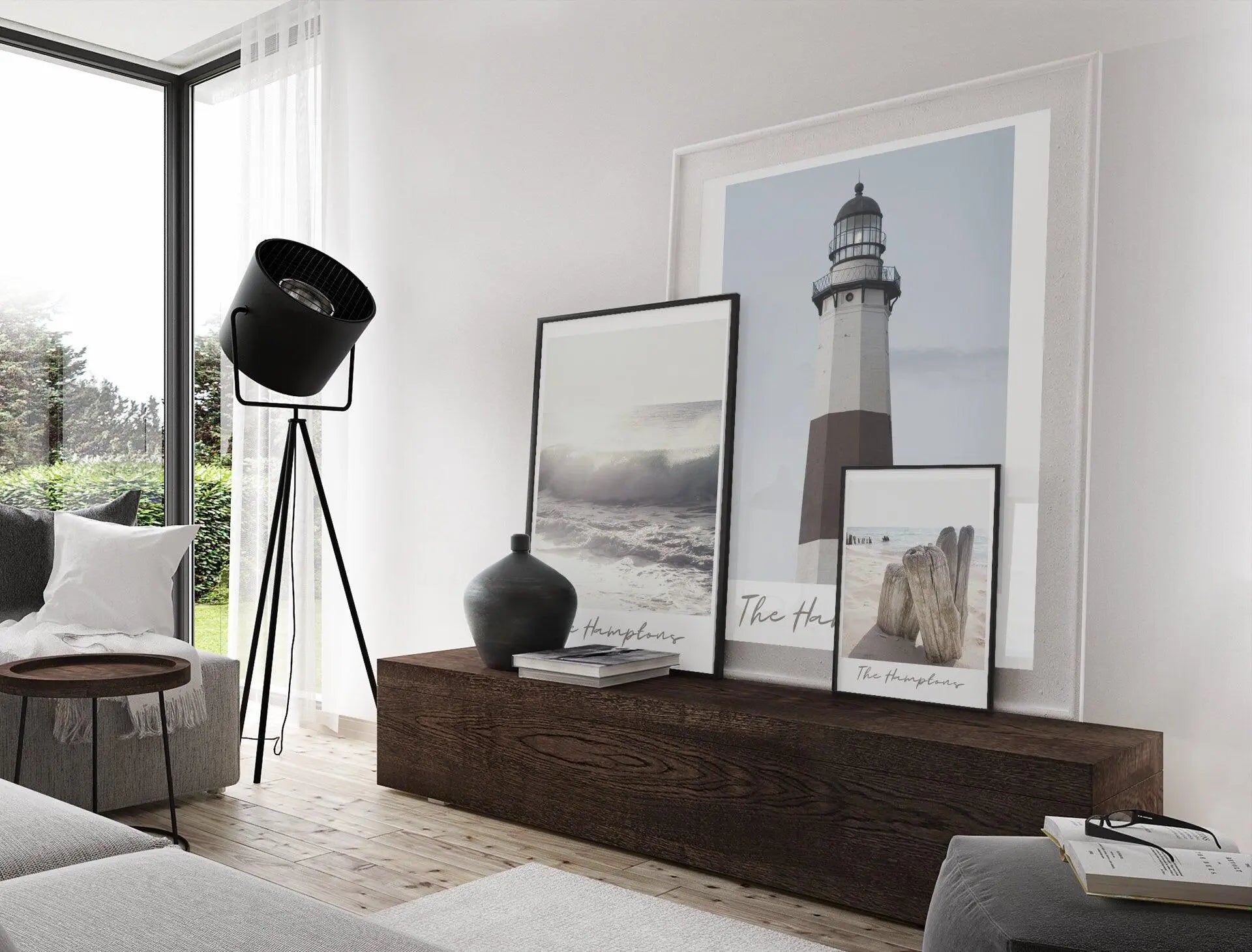 Poster | The Hamptons | Leuchtturm | Montauk - Roo's Gift Shop