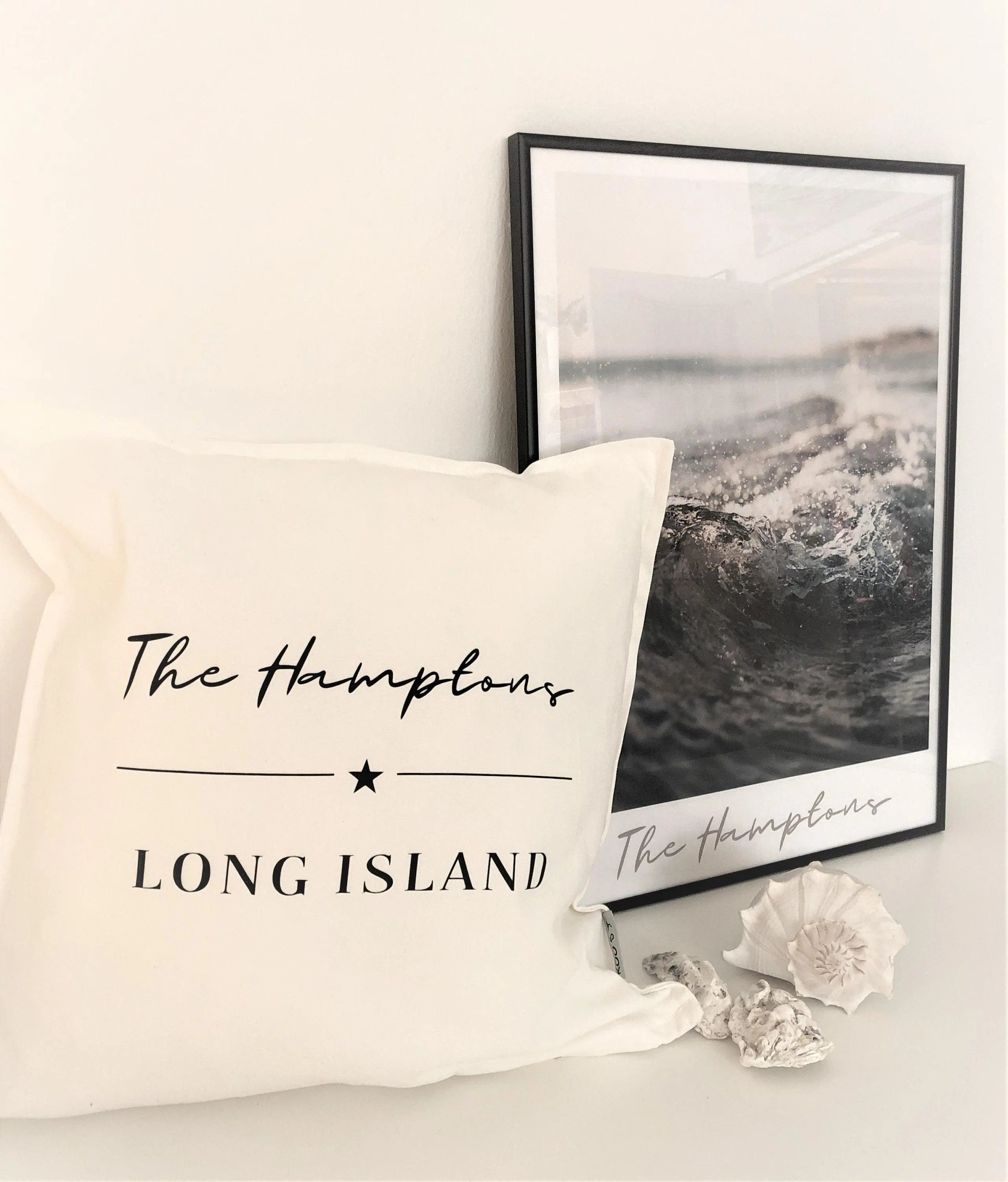 Poster | The Hamptons | Strand | Holz | Driftwood - Roo's Gift Shop