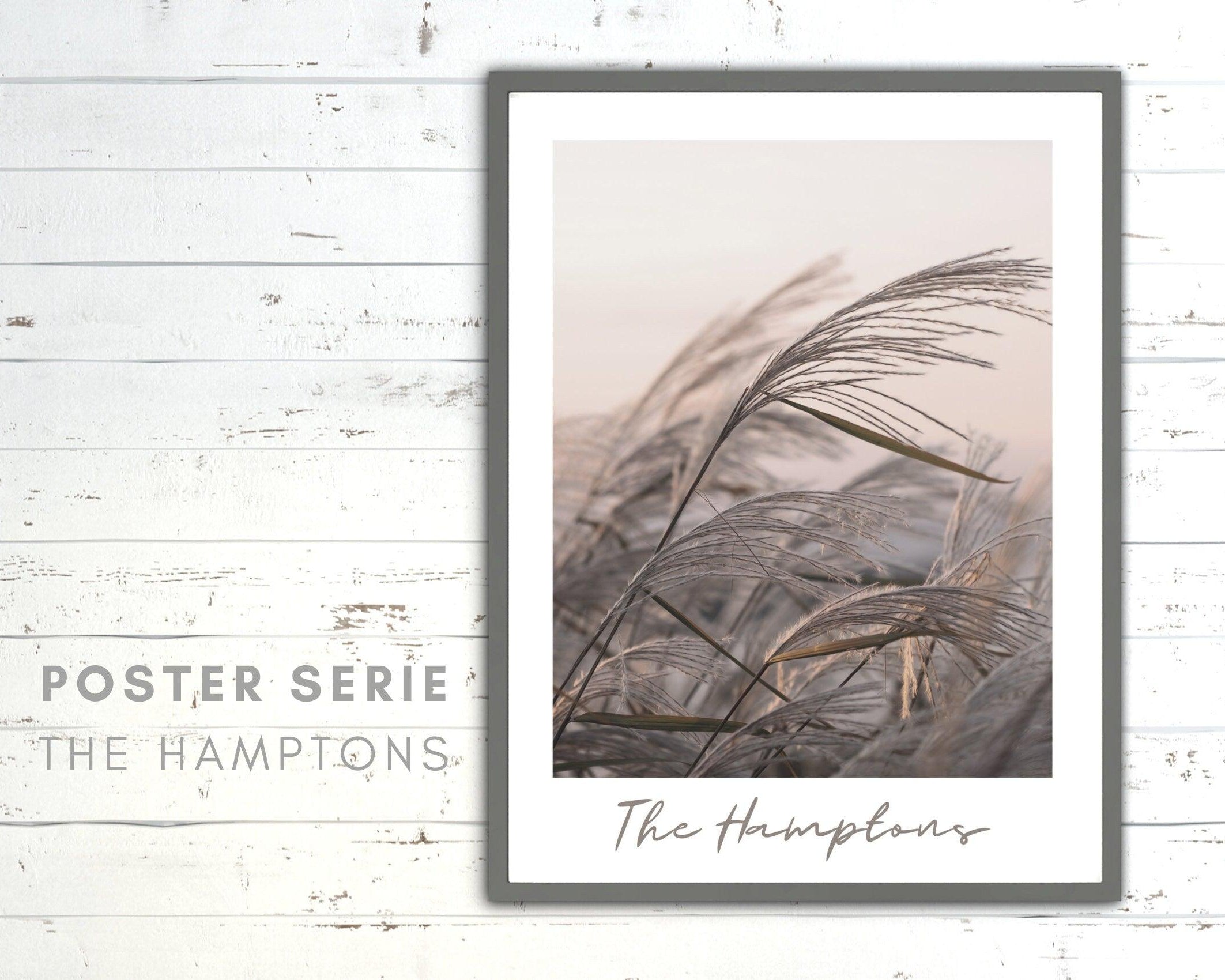 Poster | The Hamptons | Strandgras Gräser - Roo's Gift Shop