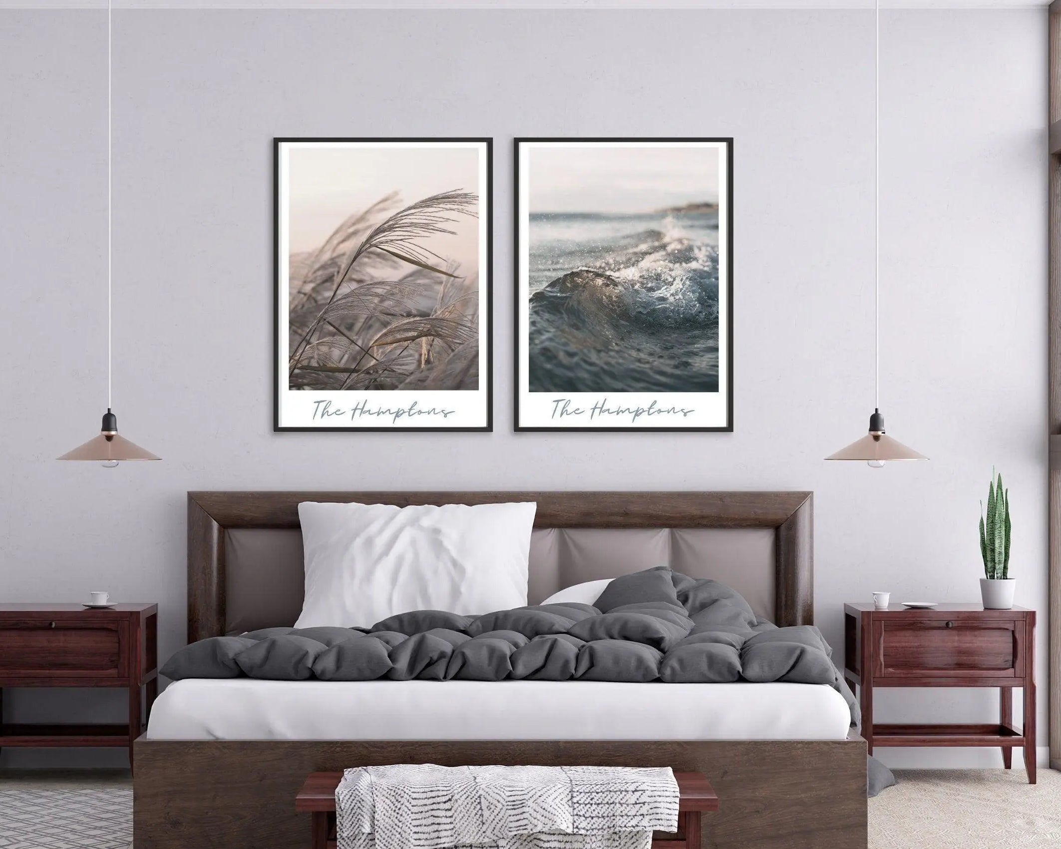 Poster | The Hamptons | Strandgras Gräser - Roo's Gift Shop