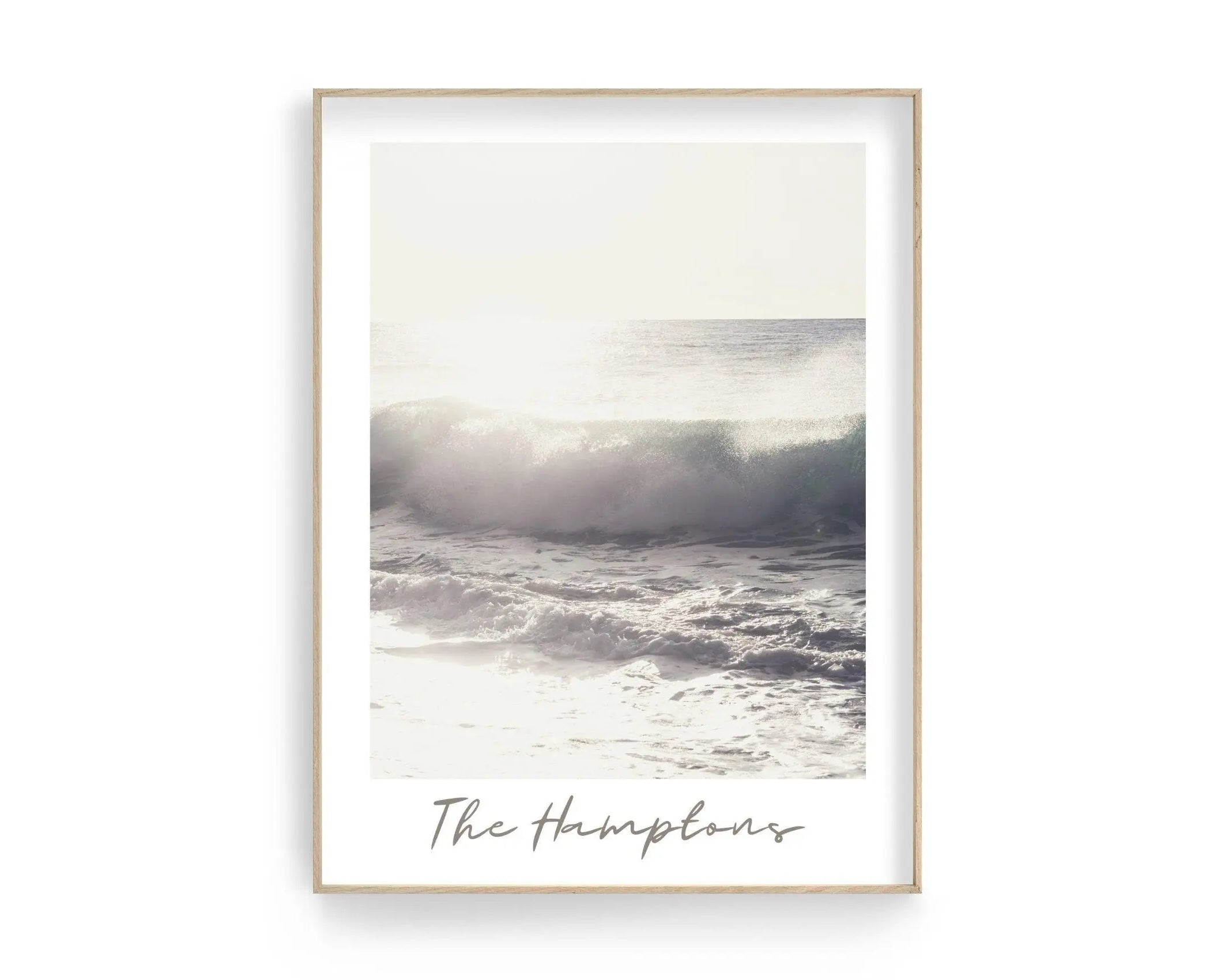 Poster | The Hamptons | Welle | Meer - Roo's Gift Shop