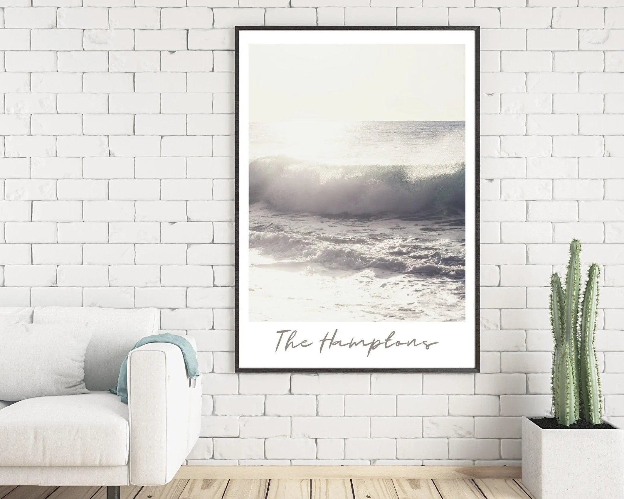 Poster | The Hamptons | Welle | Meer - Roo's Gift Shop