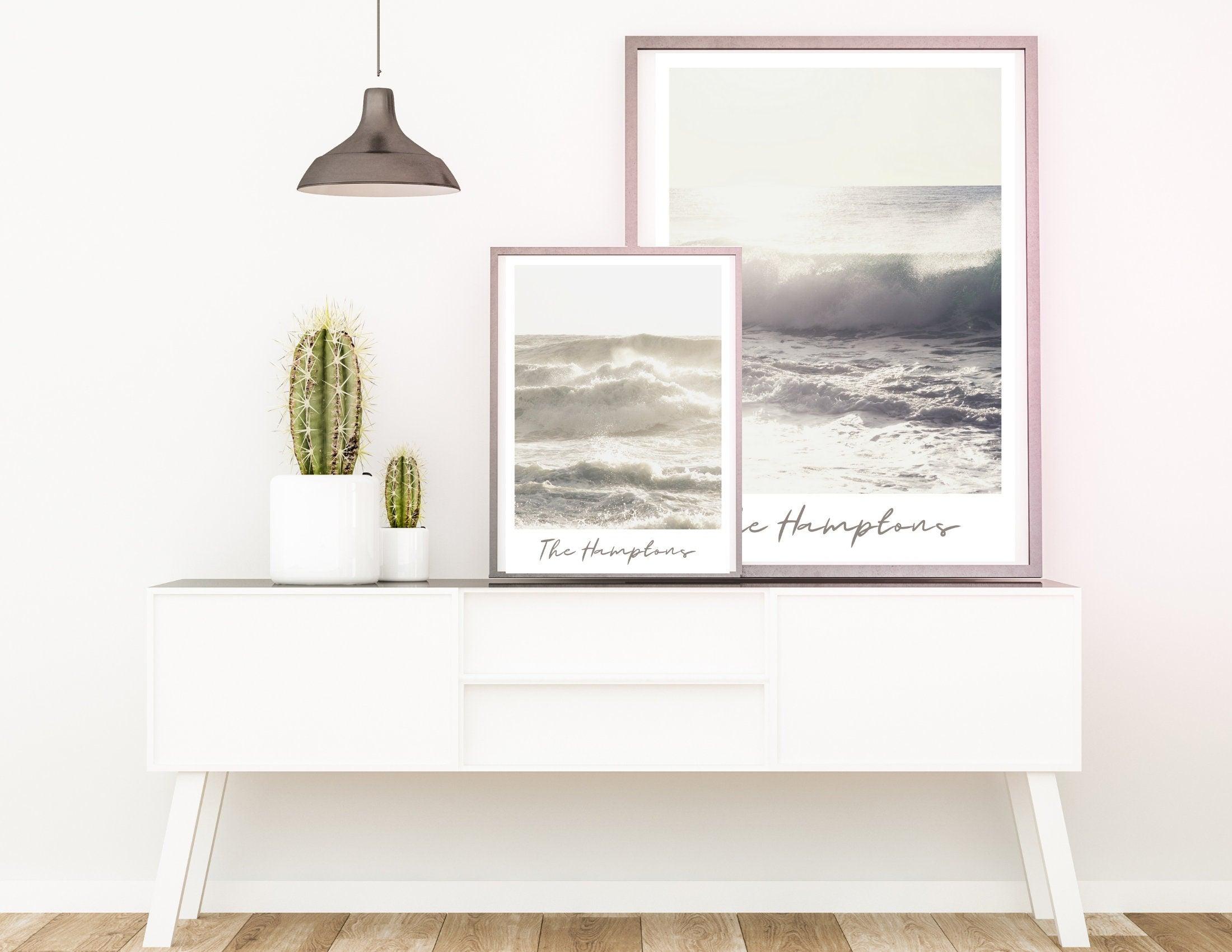 Poster | The Hamptons | Welle | Meer - Roo's Gift Shop