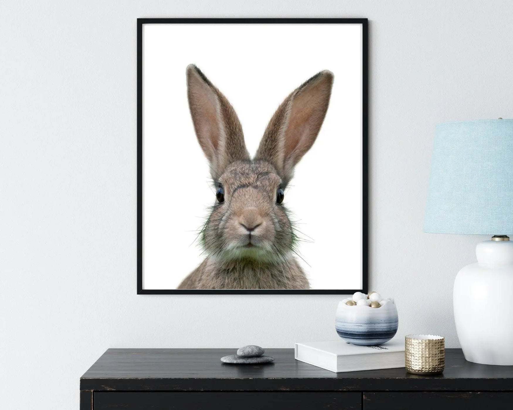 Poster | Tierposter Hase | Osterhase - Roo's Gift Shop