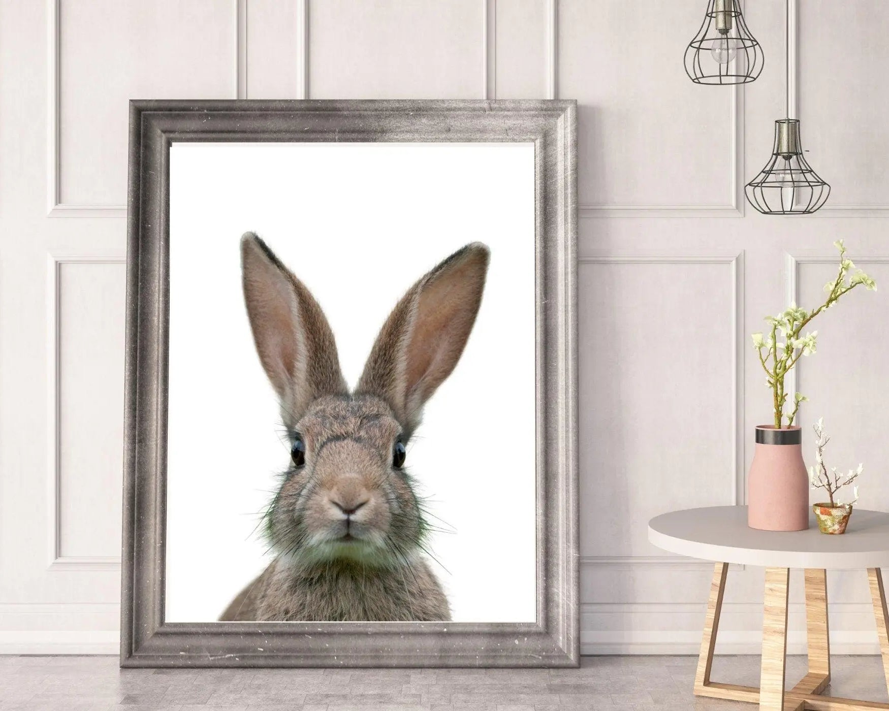 Poster | Tierposter Hase | Osterhase - Roo's Gift Shop