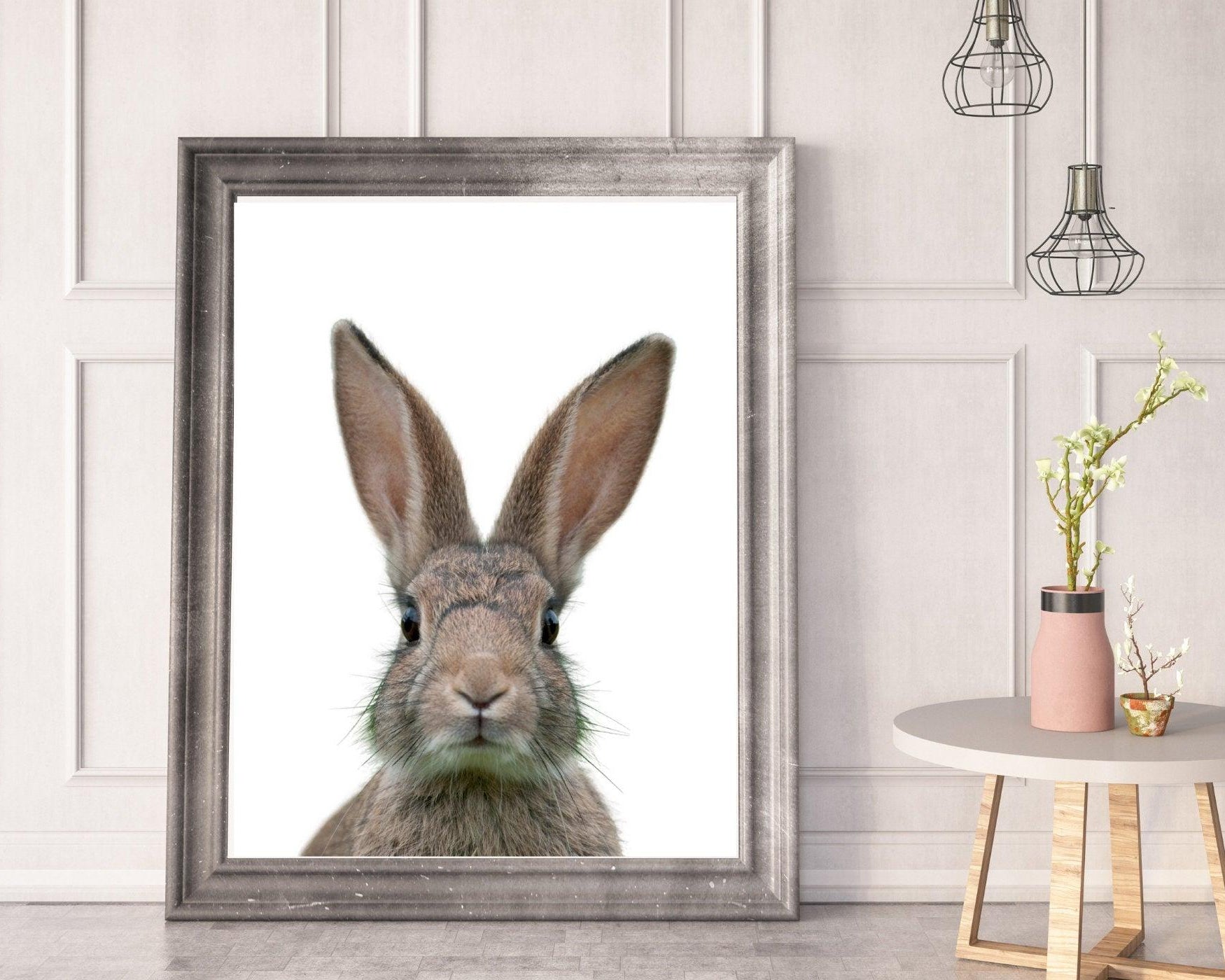 Poster | Tierposter Hase | Osterhase - Roo's Gift Shop