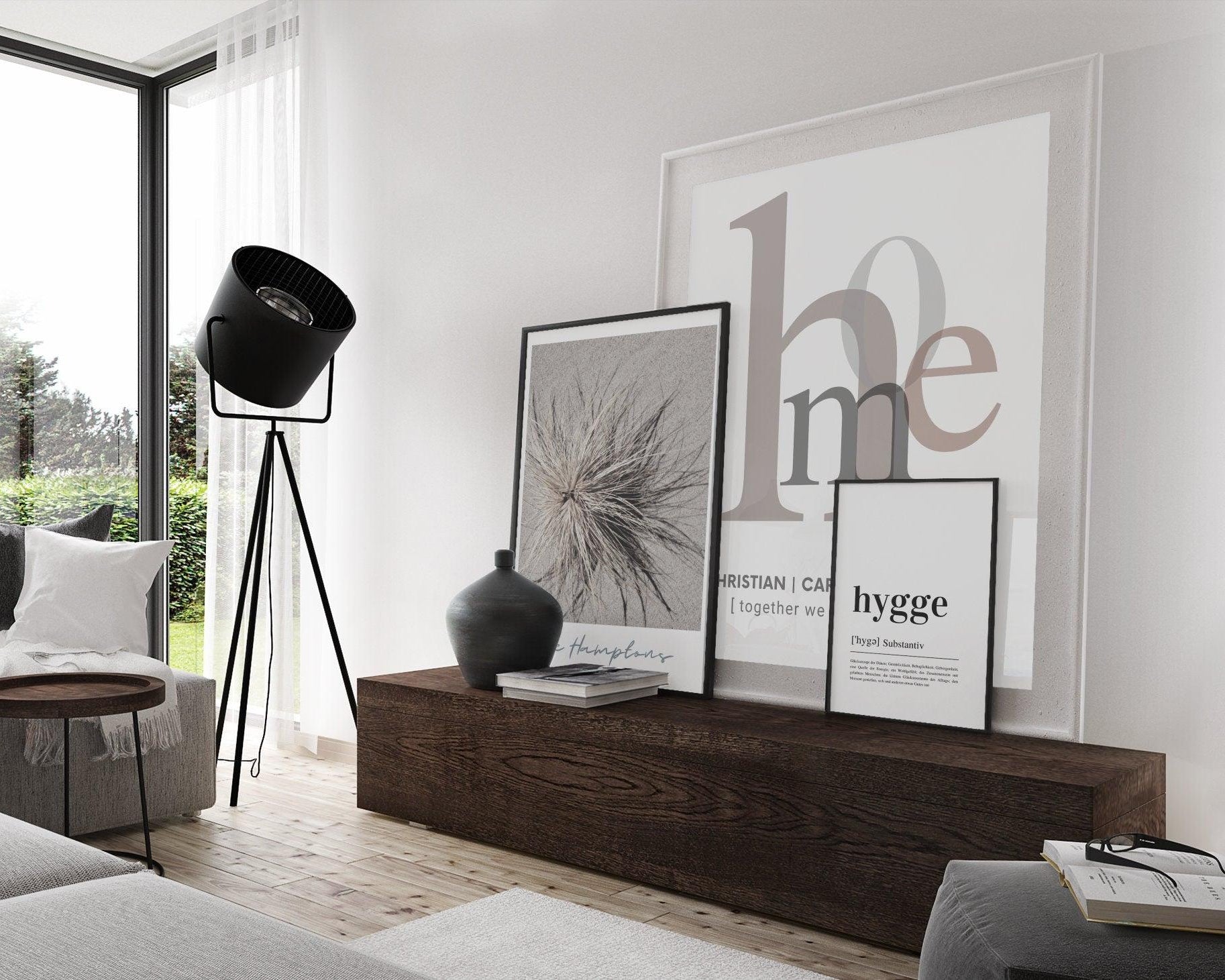 Poster | Typografie HOME | Familie | personalisierbar - Roo's Gift Shop