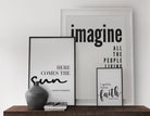 Poster Songtext | Imagine | John Lennon | Peace - Roo's Gift Shop