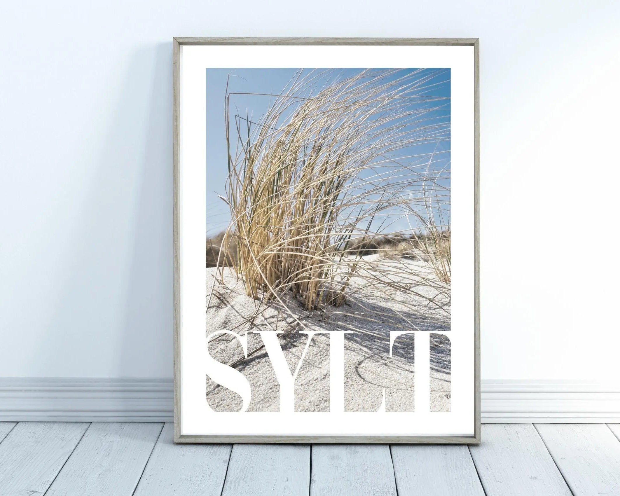 Poster SYLT | Stand | Leuchtturm | maritime Wand Deko - Roo's Gift Shop