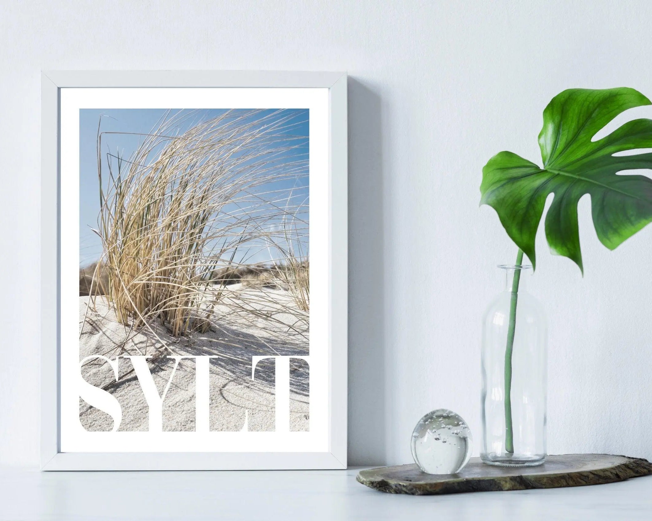 Poster SYLT | Stand | Leuchtturm | maritime Wand Deko - Roo's Gift Shop