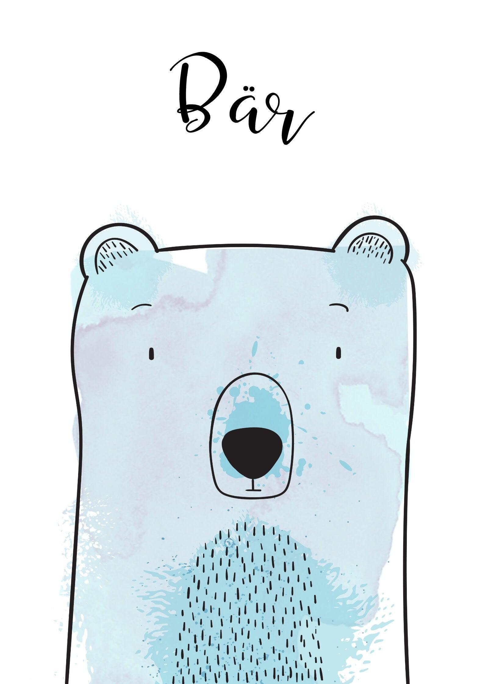 Poster zur Geburt | 2er-Set | Taufgeschenk | personalisiert - Roo's Gift Shop