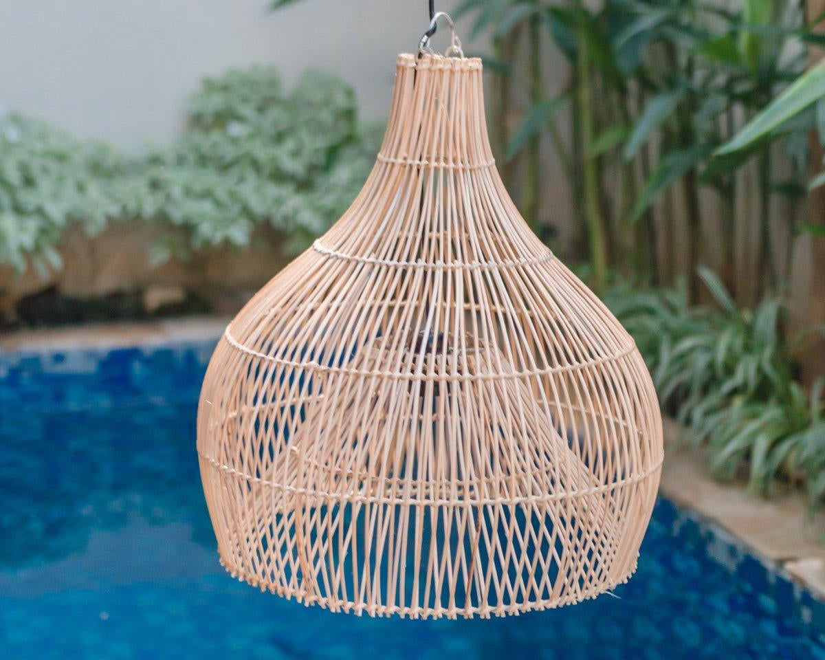 Rattanlampe | Lampenschirm | Pendelleuchte ALAM 40/50 cm - Roo's Gift Shop