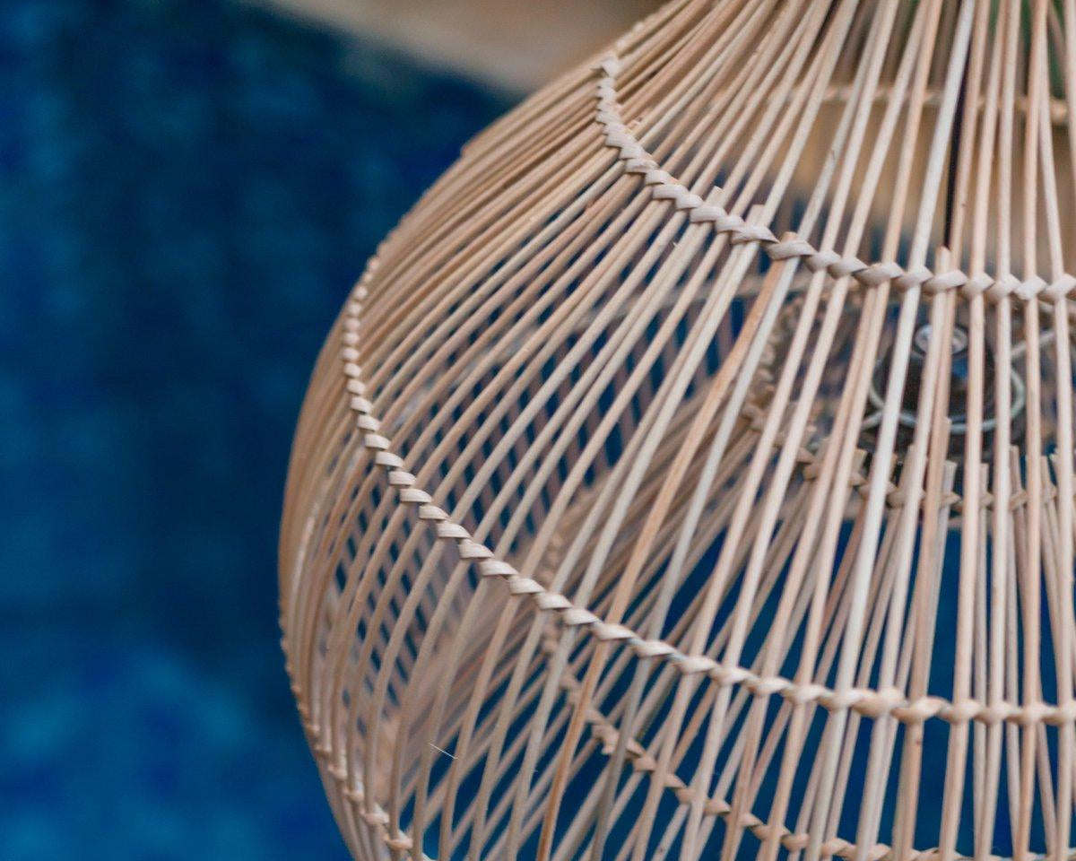 Rattanlampe | Lampenschirm | Pendelleuchte ALAM 40/50 cm - Roo's Gift Shop