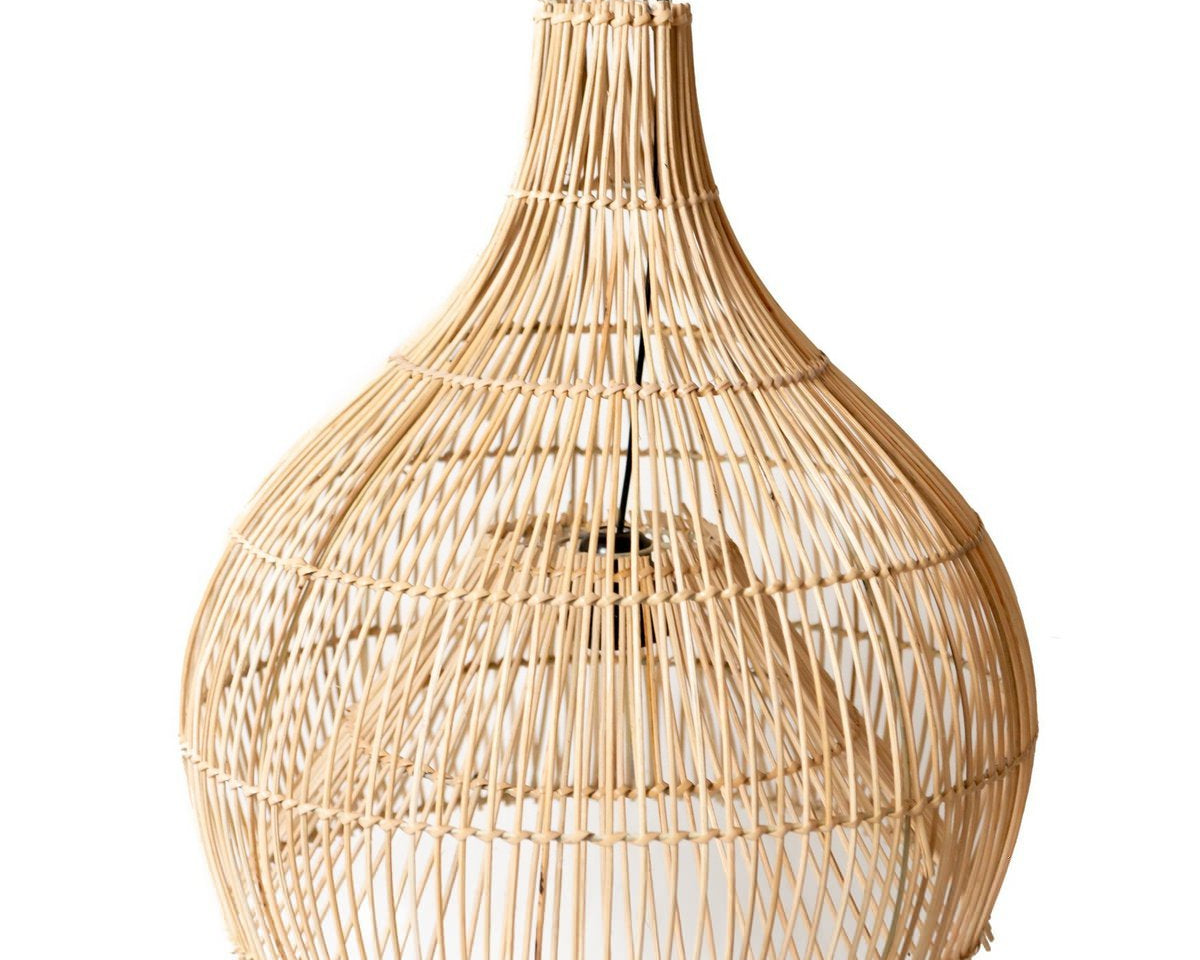 Rattanlampe | Lampenschirm | Pendelleuchte ALAM 40/50 cm - Roo's Gift Shop