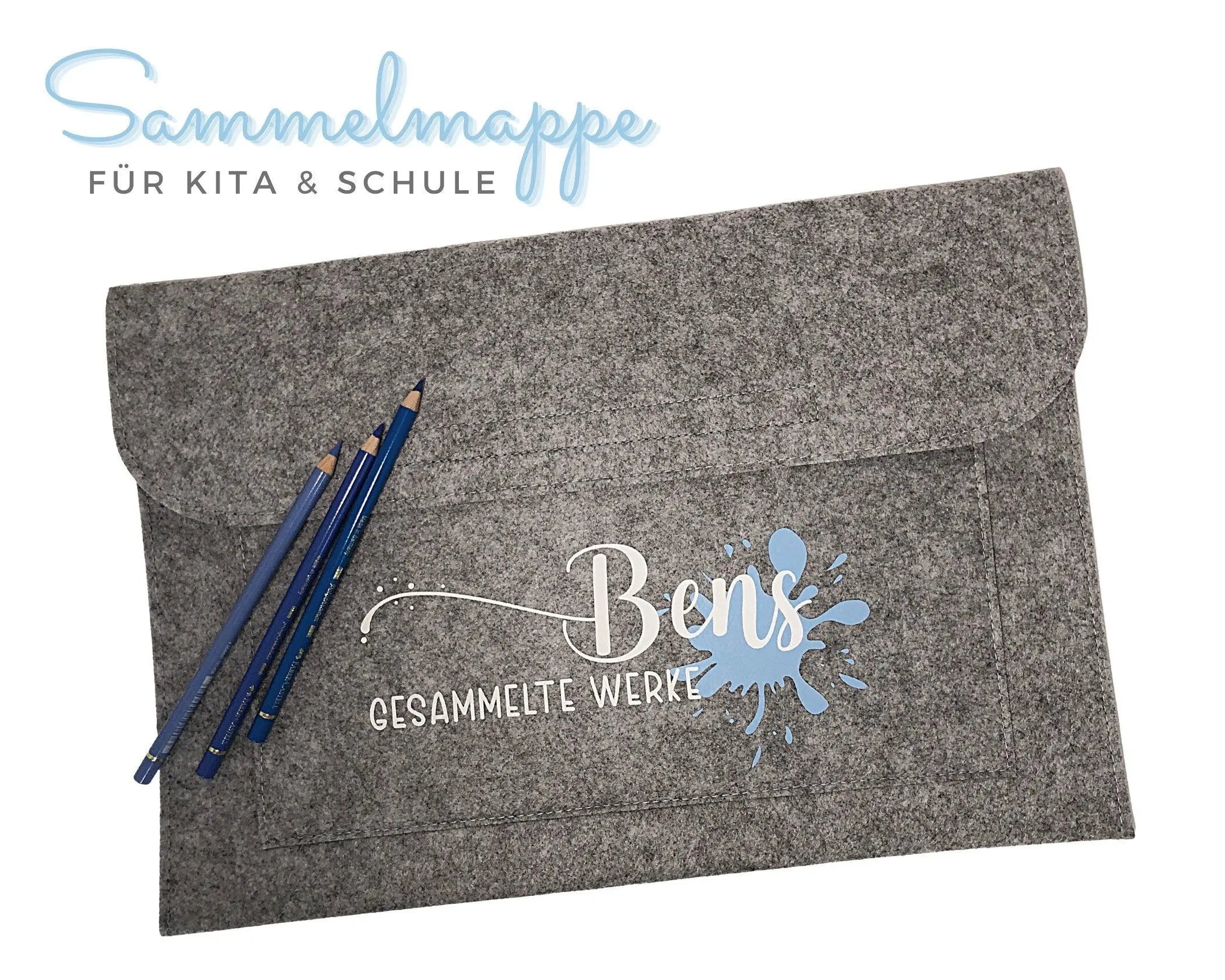 Sammelmappe | Filz | personalisiert - Roo's Gift Shop