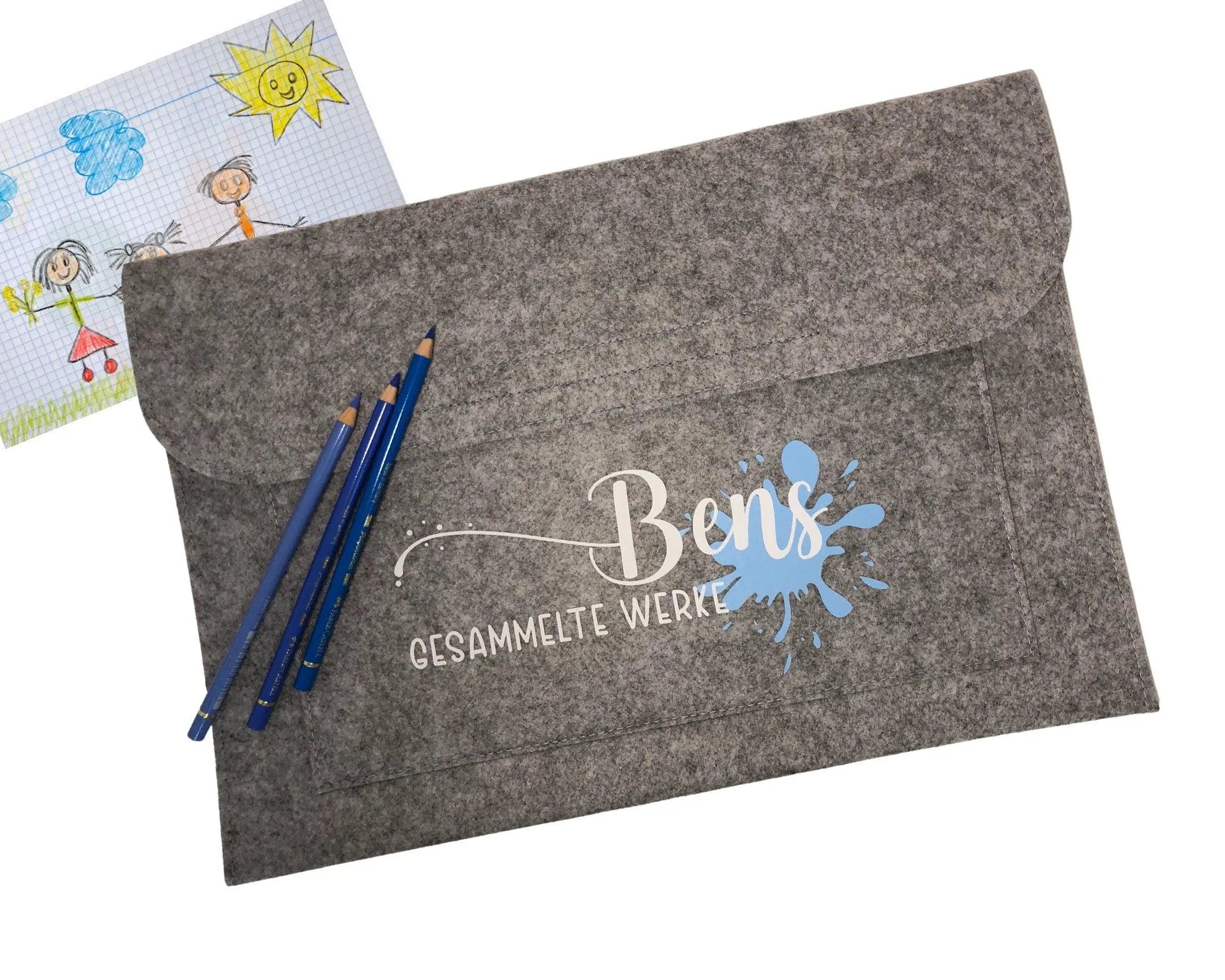 Sammelmappe | Filz | personalisiert - Roo's Gift Shop