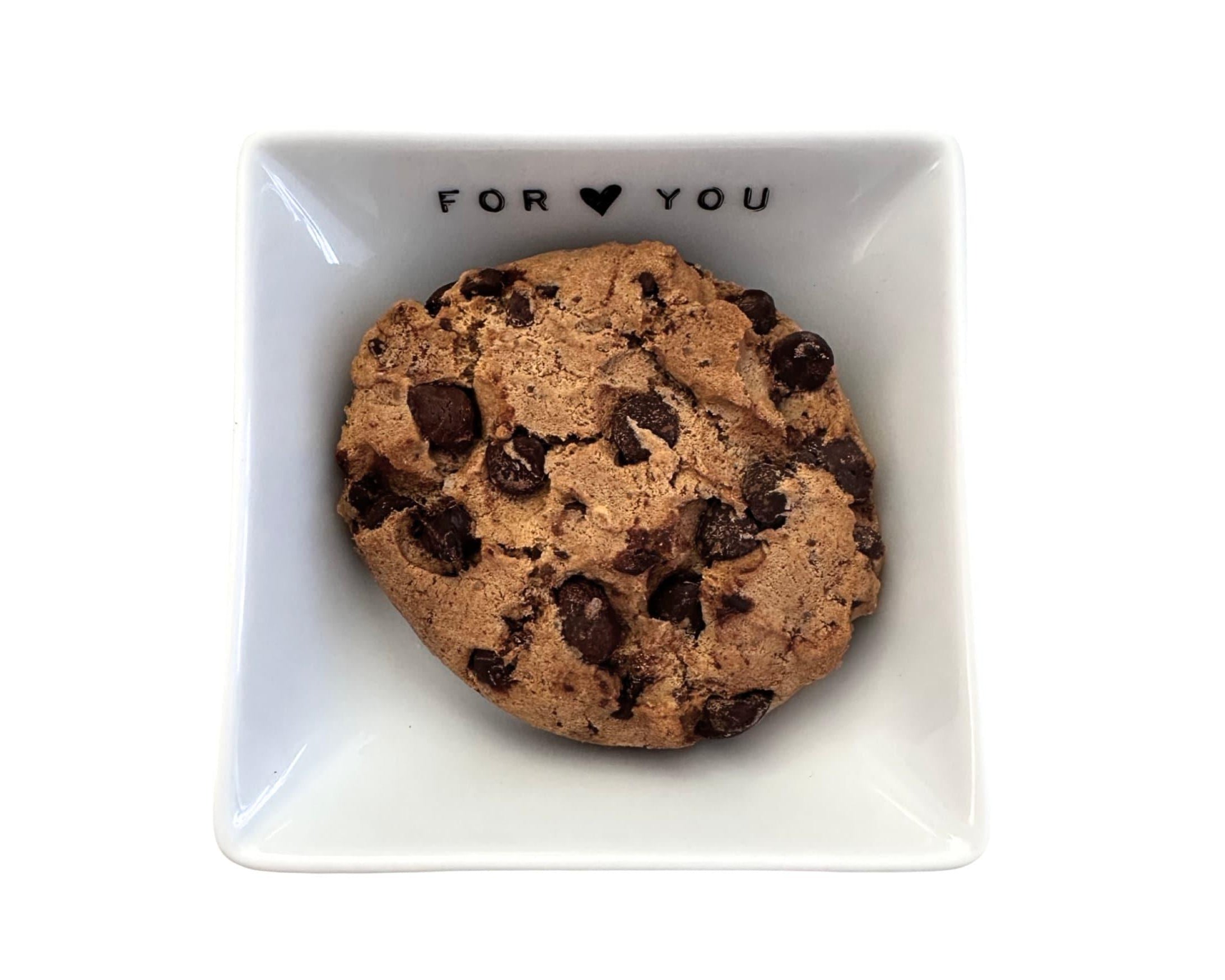 Schälchen aus weißem Porzellan | viereckig | For You - Roo's Gift Shop