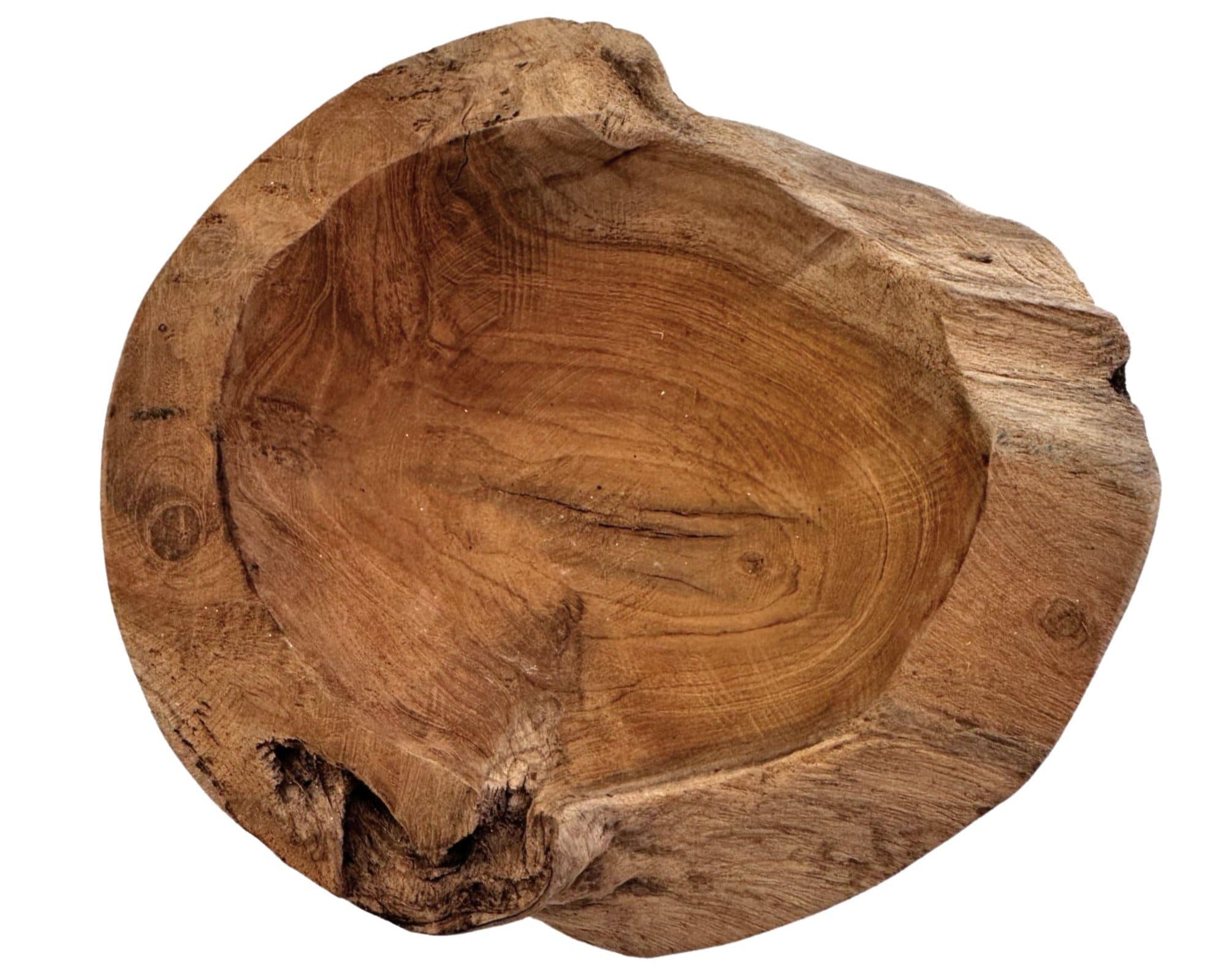 Schale aus Teak Holz | Deko Holzschale - Roo's Gift Shop