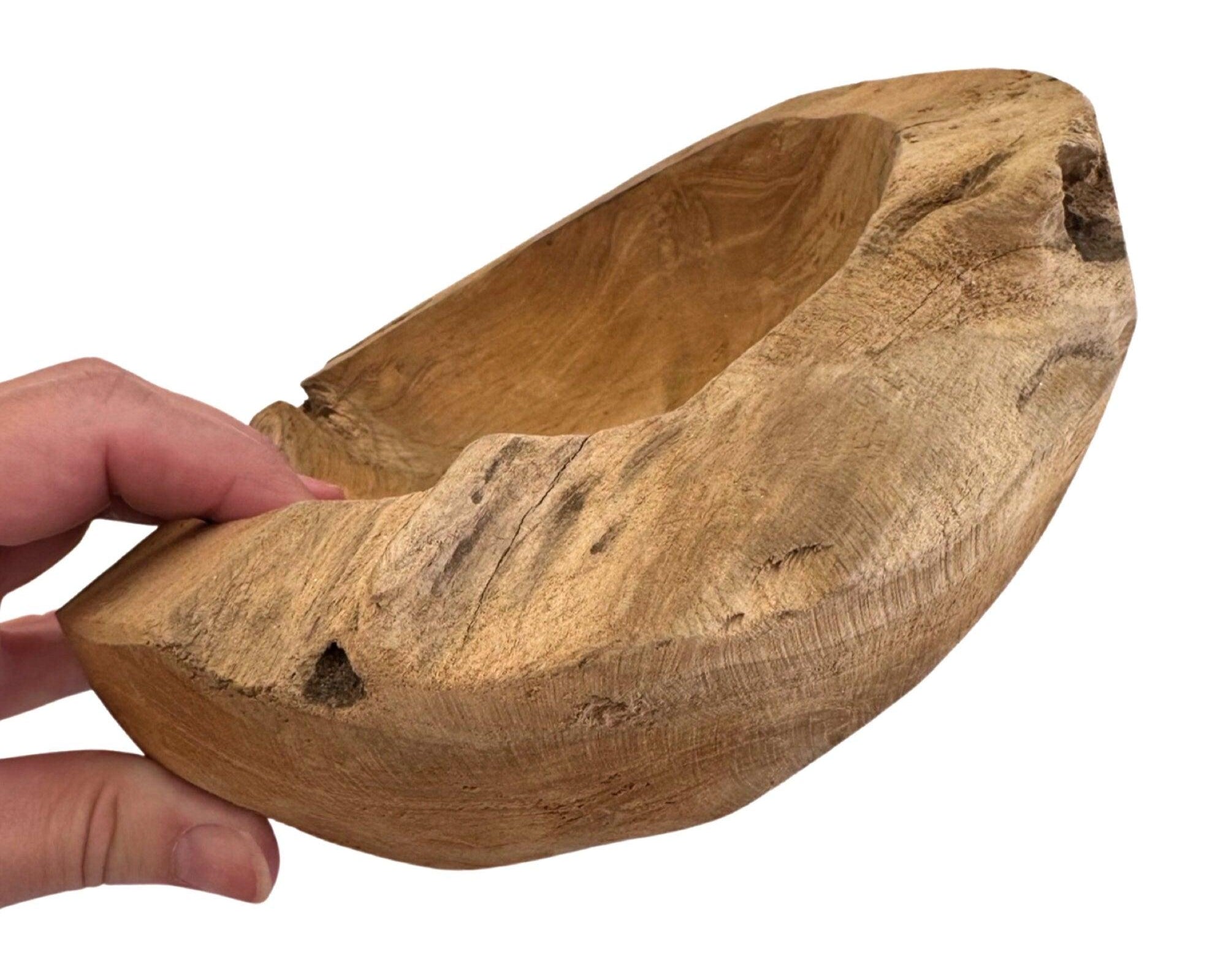 Schale aus Teak Holz | Deko Holzschale - Roo's Gift Shop