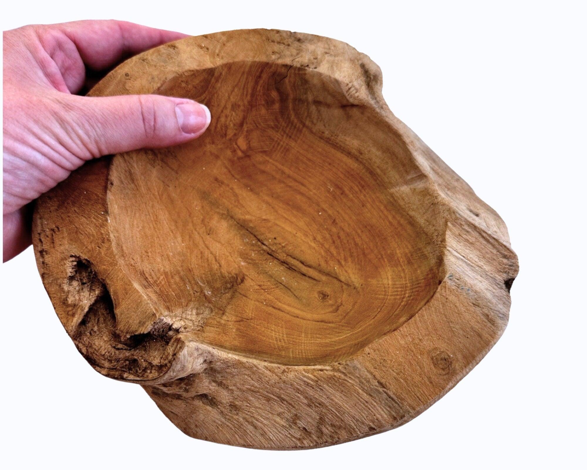 Schale aus Teak Holz | Deko Holzschale - Roo's Gift Shop