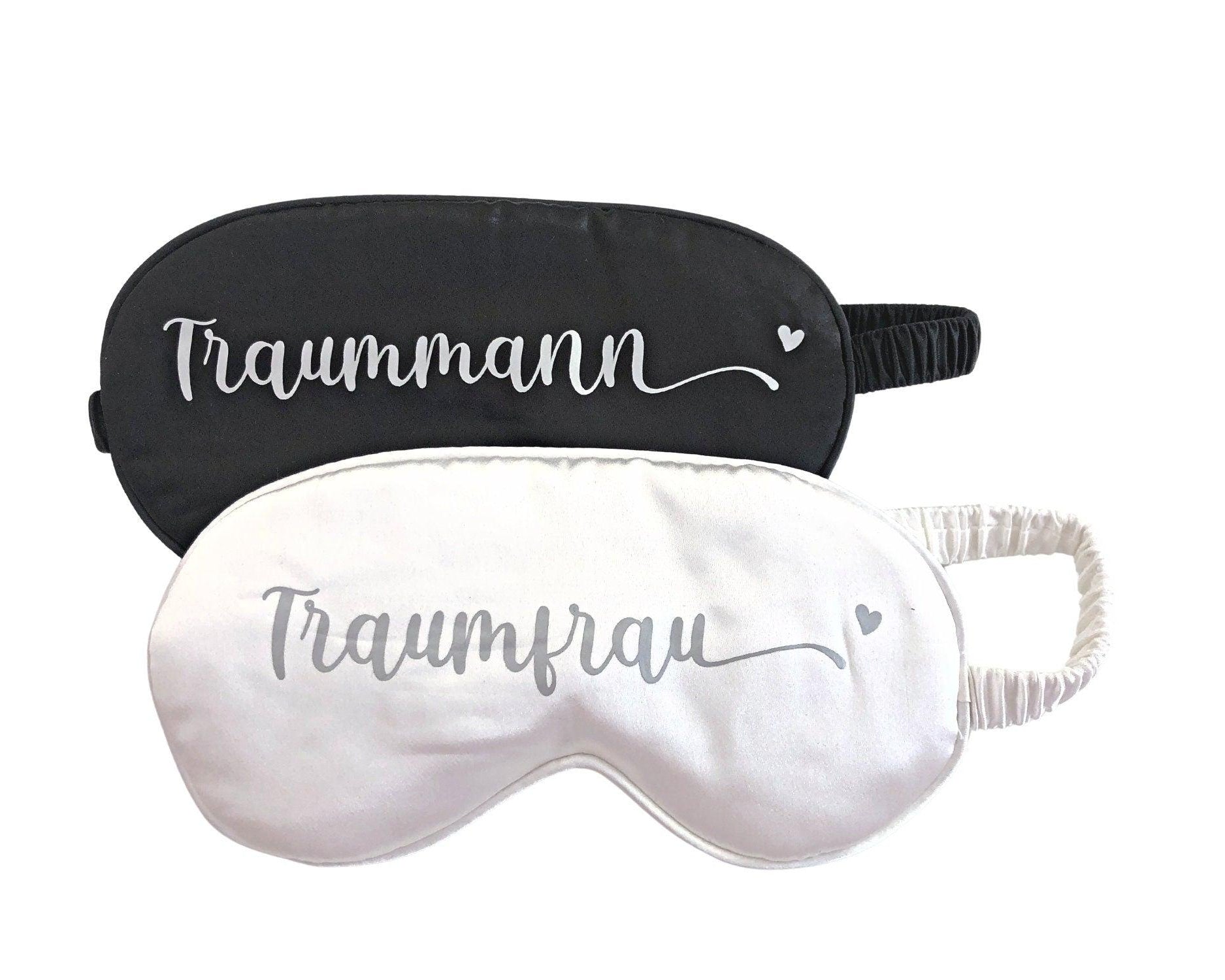 Schlafmaske | Hochzeit | schwarz & weiß - Roo's Gift Shop