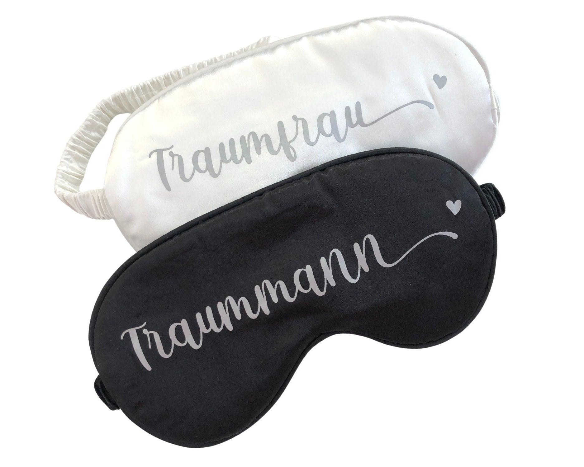 Schlafmaske | Hochzeit | schwarz & weiß - Roo's Gift Shop