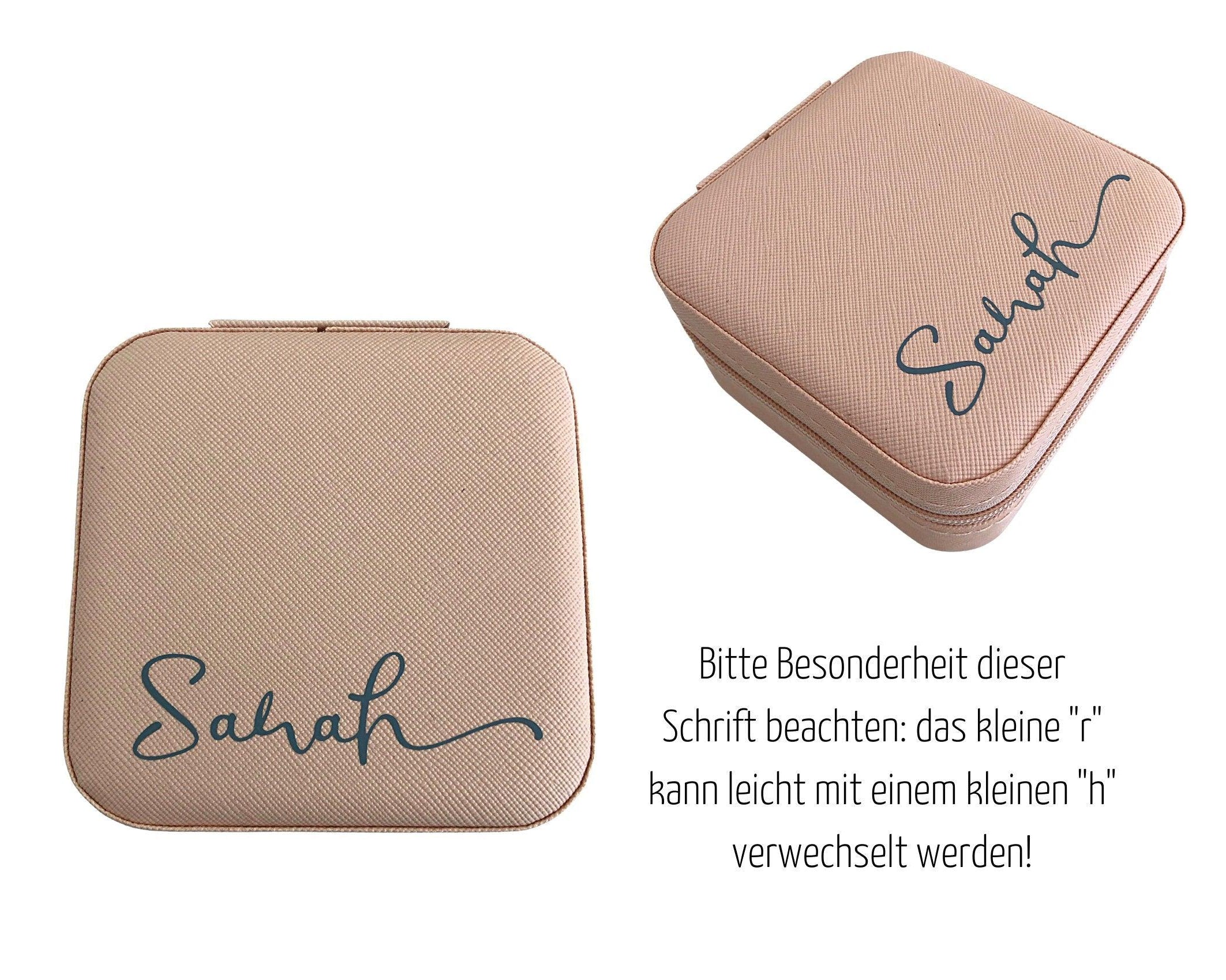 Schmuck-Etui | Box personalisierbar | diverse Farben - Roo's Gift Shop