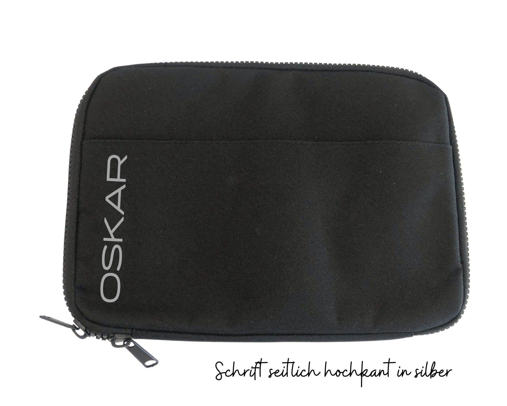 Schwarzer Tech Organizer | Tasche Tablet 11' | personalisierbar - Roo's Gift Shop