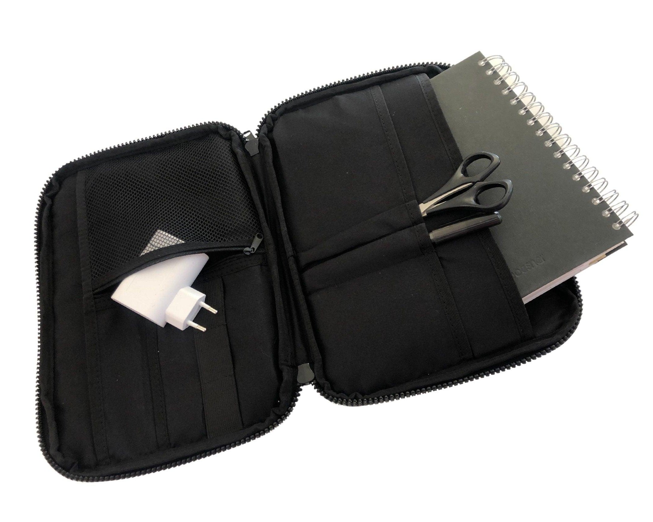 Schwarzer Tech Organizer | Tasche Tablet 11' | personalisierbar - Roo's Gift Shop