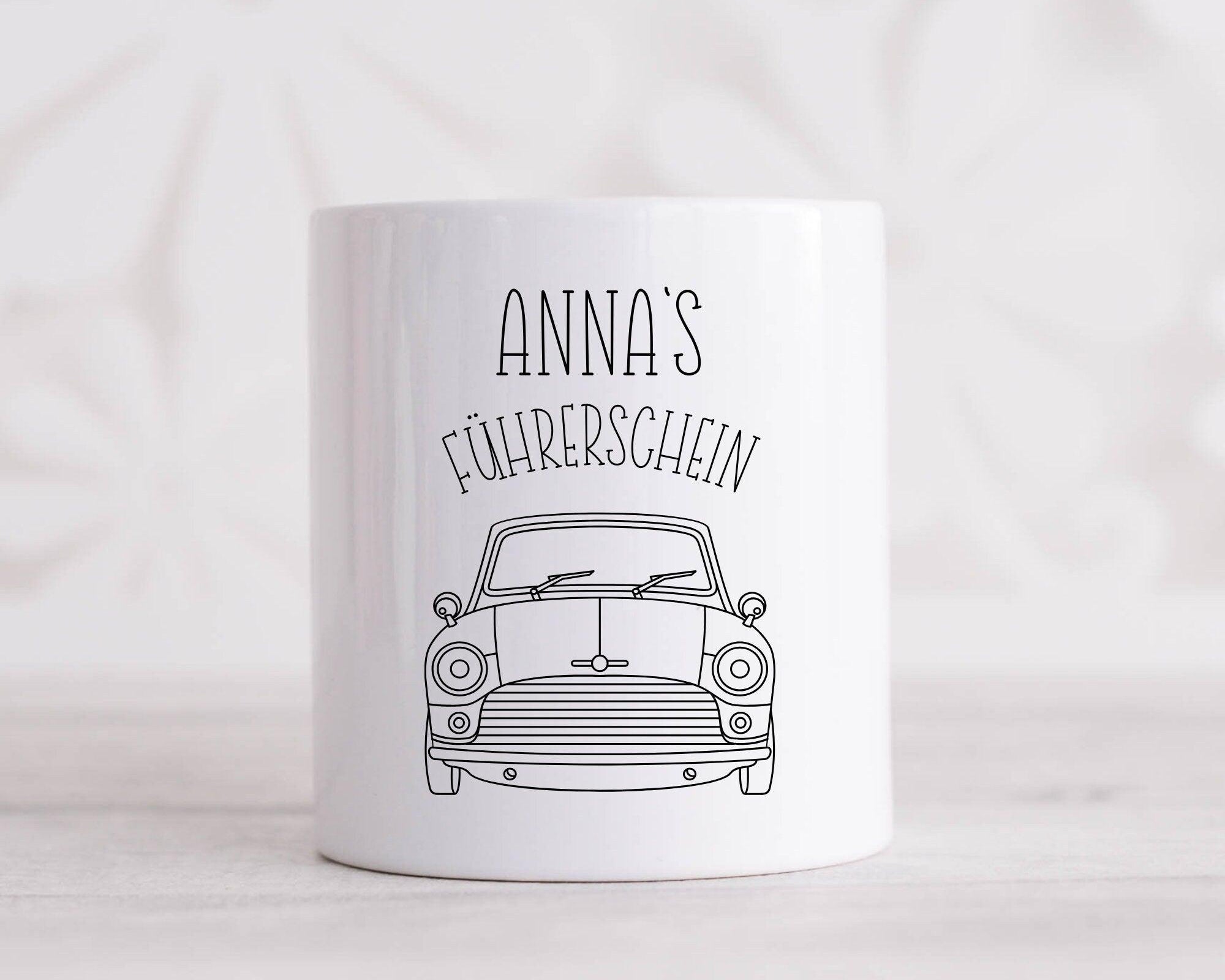Spardose | Keramik | Sparschwein |statt Geld schenken | Führerschein - Roo's Gift Shop