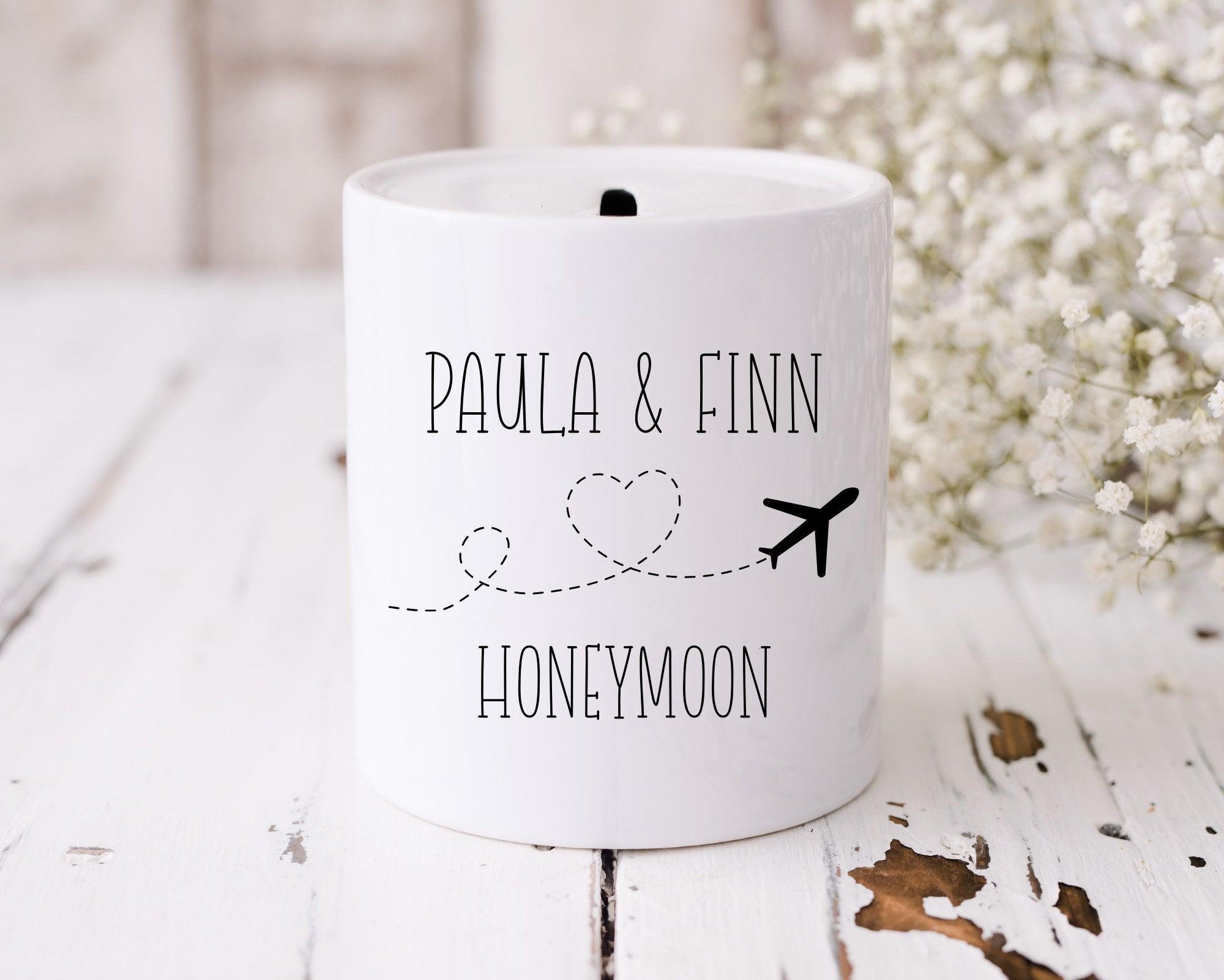Spardose | personalisiert | Honeymoon Weltreise Backpacker - Roo's Gift Shop