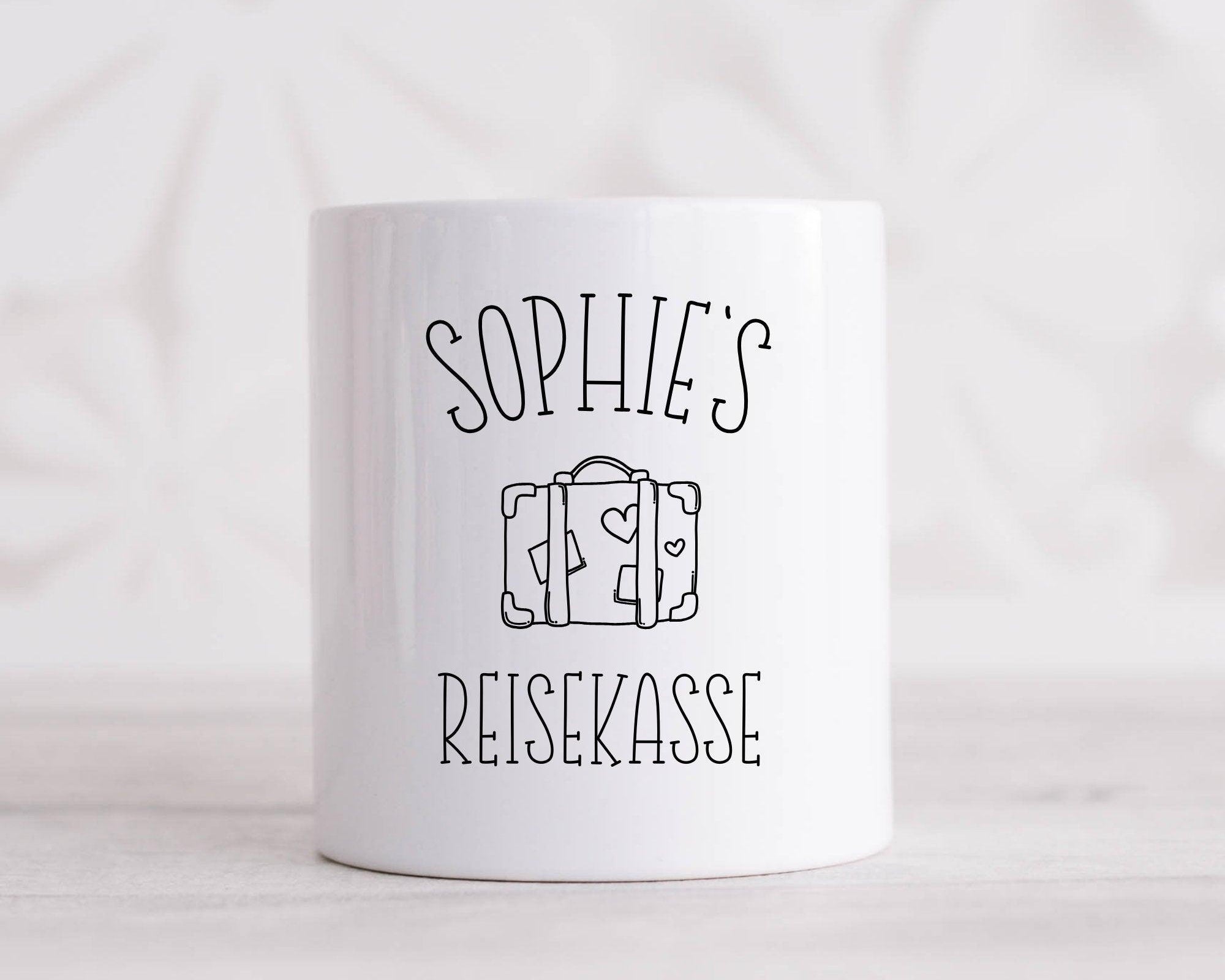 Spardose | personalisiert | Honeymoon Weltreise Backpacker - Roo's Gift Shop